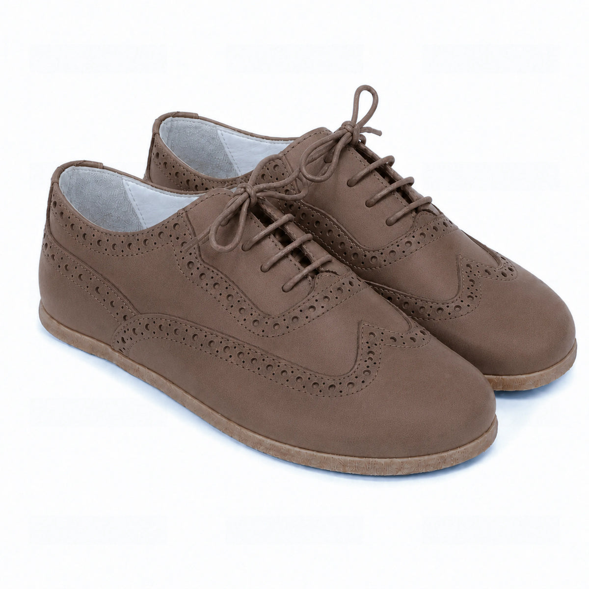 Nubuck Barefoot Moccasin Shoes – Classic Sole — Leather Sole – Smoked