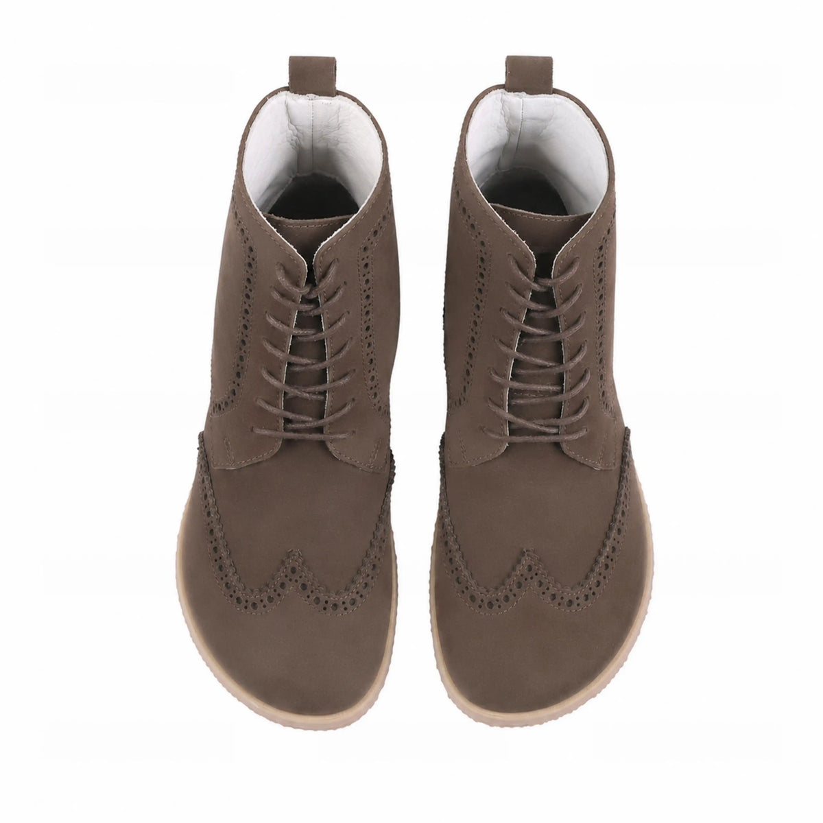 Nubuck Barefoot Moccasin Boots Shoes – Eva Outsole – Smoked