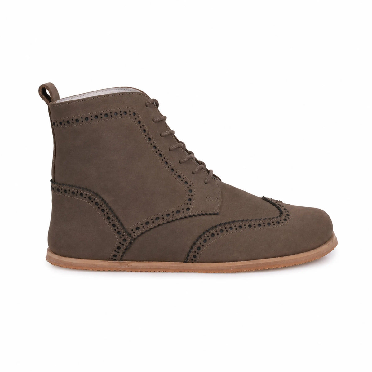 Nubuck Barefoot Moccasin Boots Shoes – Eva Outsole – Smoked