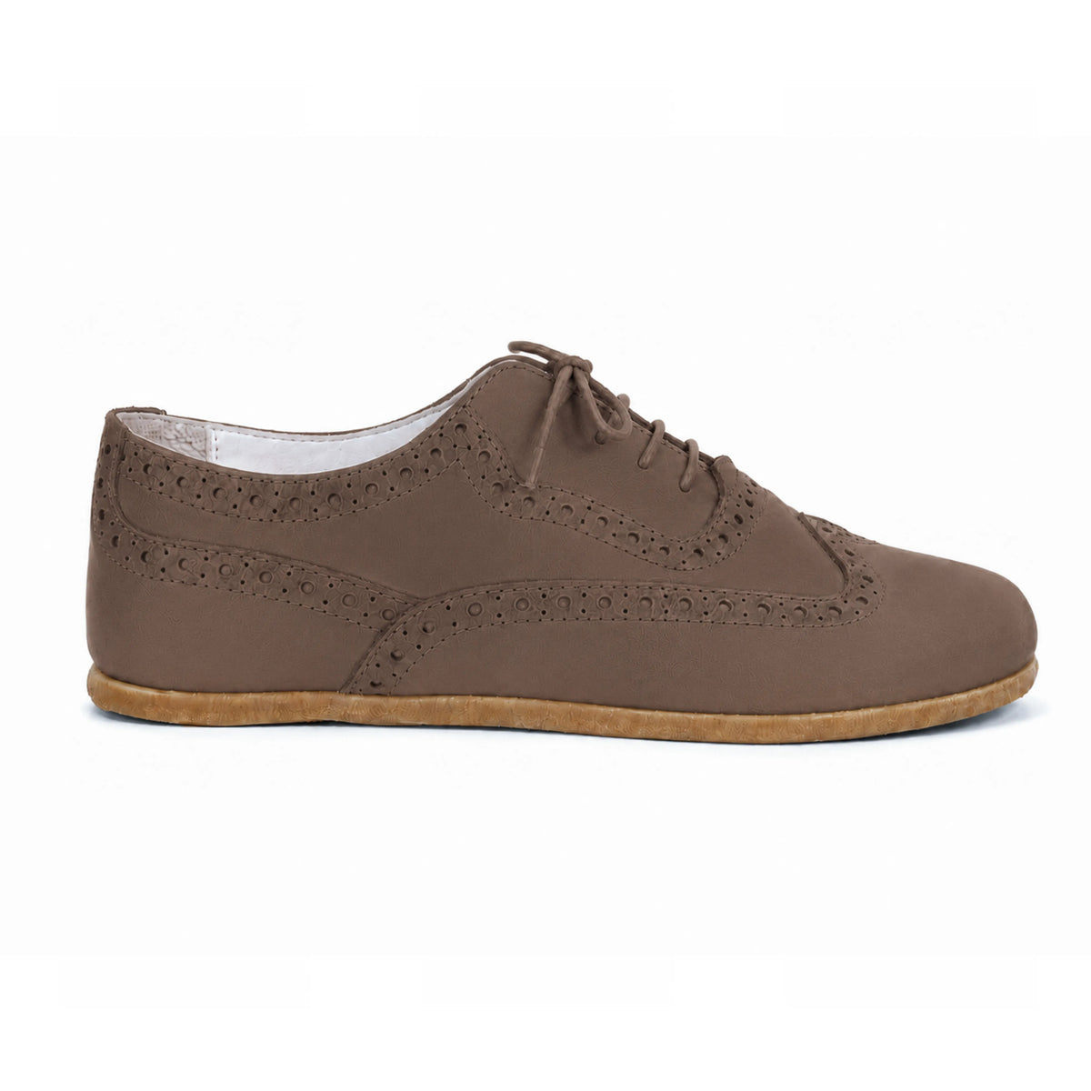 Nubuck Barefoot Moccasin Shoes – Classic Sole — Leather Sole – Smoked