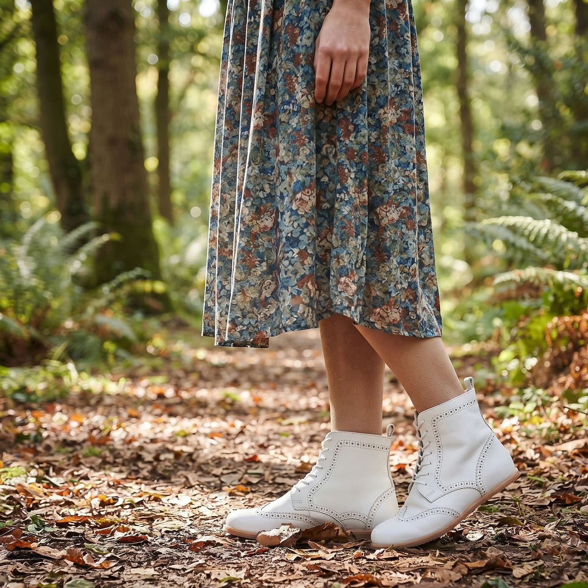 Smooth Barefoot Moccasin Boots Shoes – Eva Outsole – White