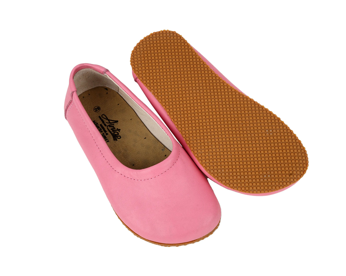Smooth Barefoot Ballet Shoes – Rubber Sole – Pink