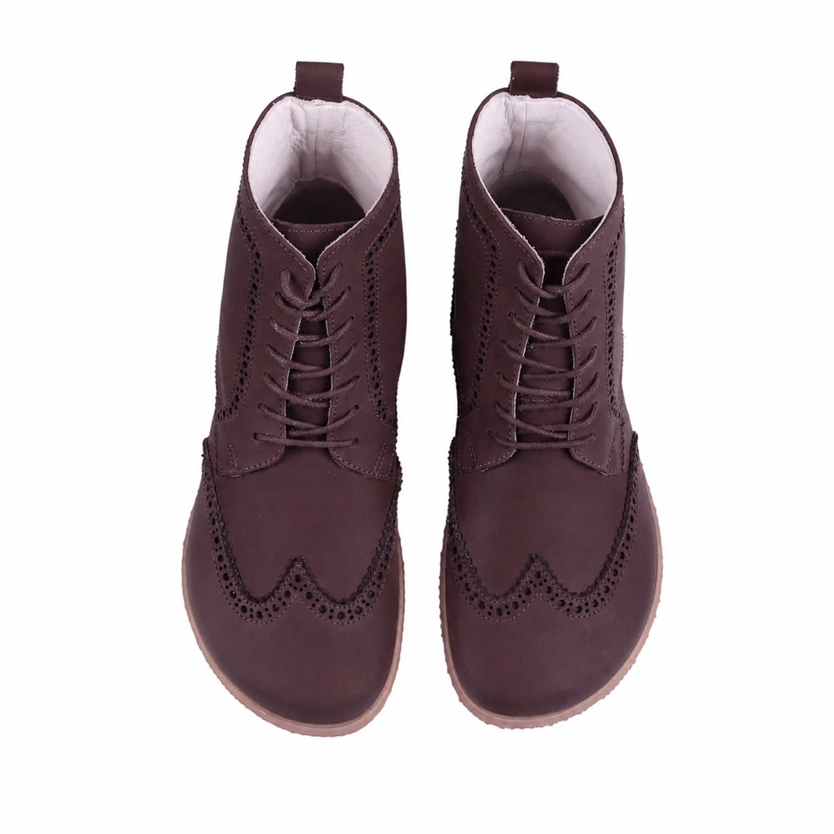 Smooth Barefoot Moccasin Boots Shoes – Eva Outsole – Burgundy