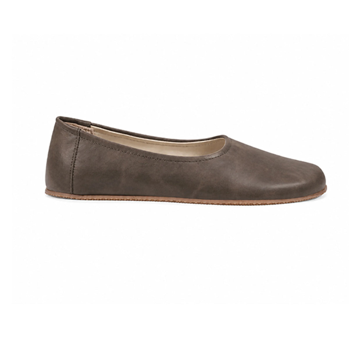 Crazy Barefoot Ballet Shoes – Rubber Sole – Beige Bizon