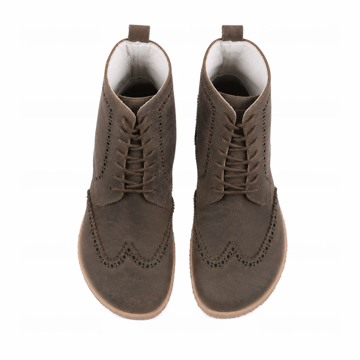 Crazy Barefoot Moccasin Boots Shoes – Eva Outsole – Beige Bizon