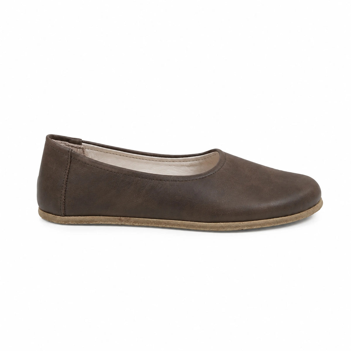 Crazy Barefoot Ballet Shoes – Classic Sole — Leather Sole – Beige Bizon