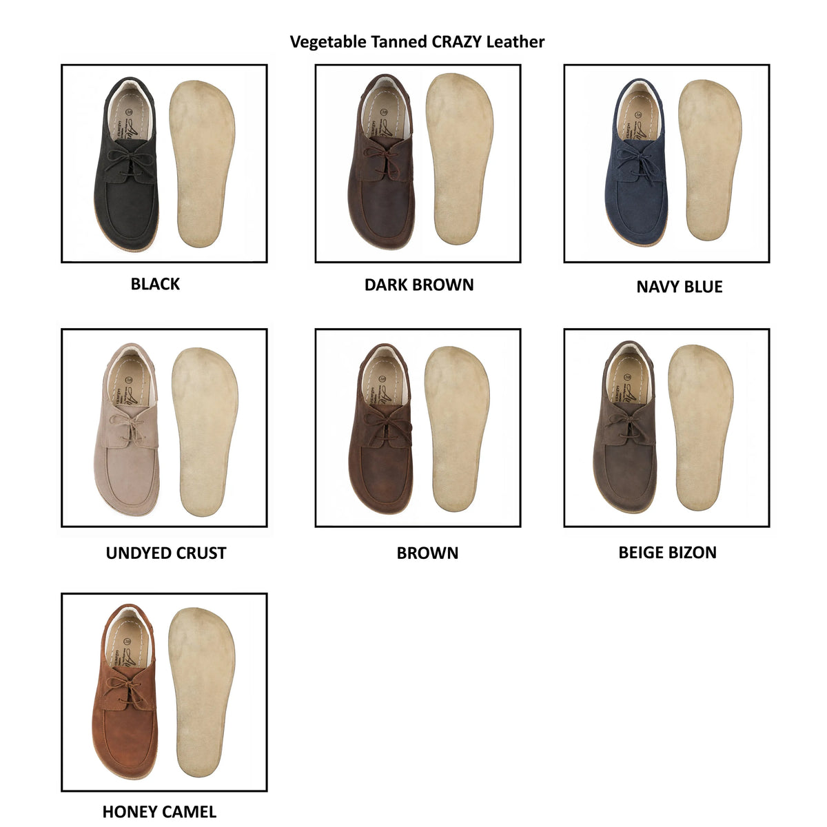 Crazy Barefoot Laces Penny Loafer Shoes – Classic Sole — Leather Sole – Navy Blue