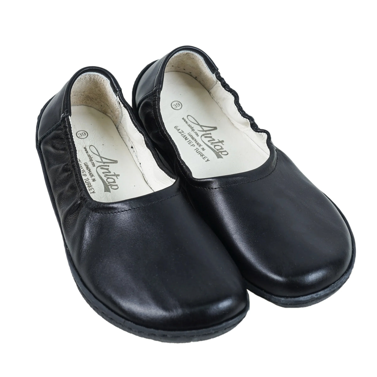 Smooth Barefoot Ballet Shoes –6 mm Rubber Sole – Black