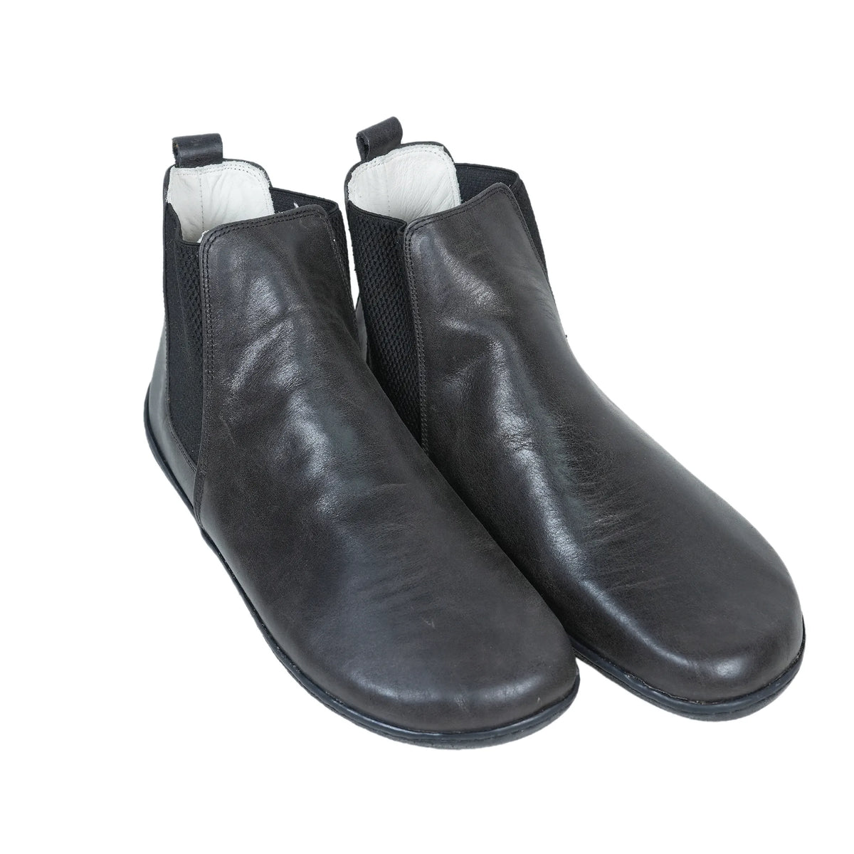 Crazy Barefoot Ankle Boots Shoes – 6mm Rubber Sole – Black