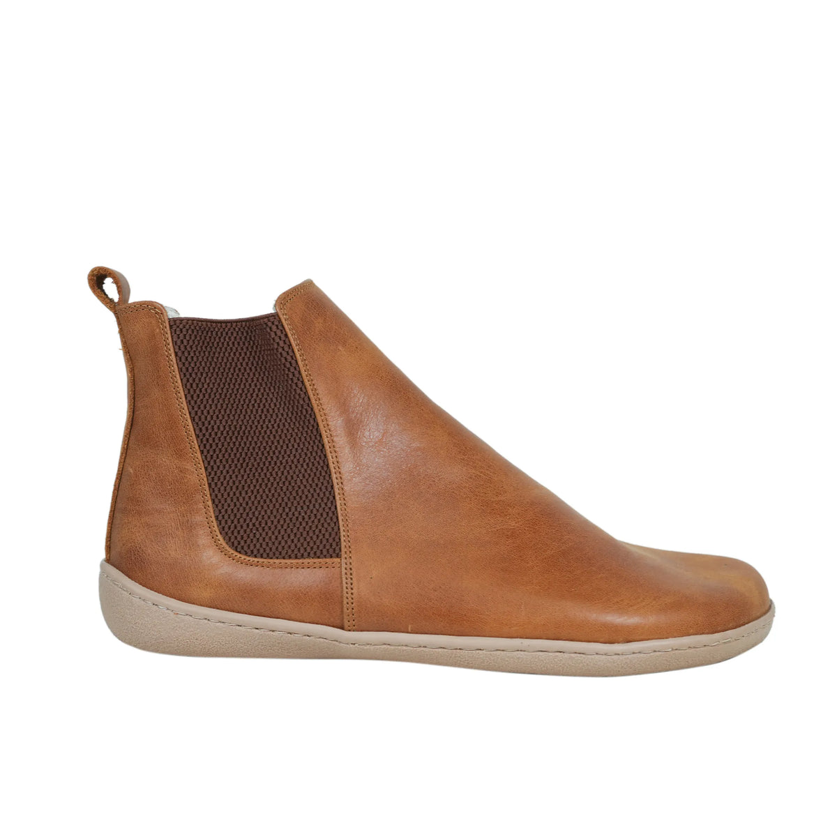 Crazy Barefoot Ankle Boots Shoes – 6mm Rubber Sole – Honey Camel