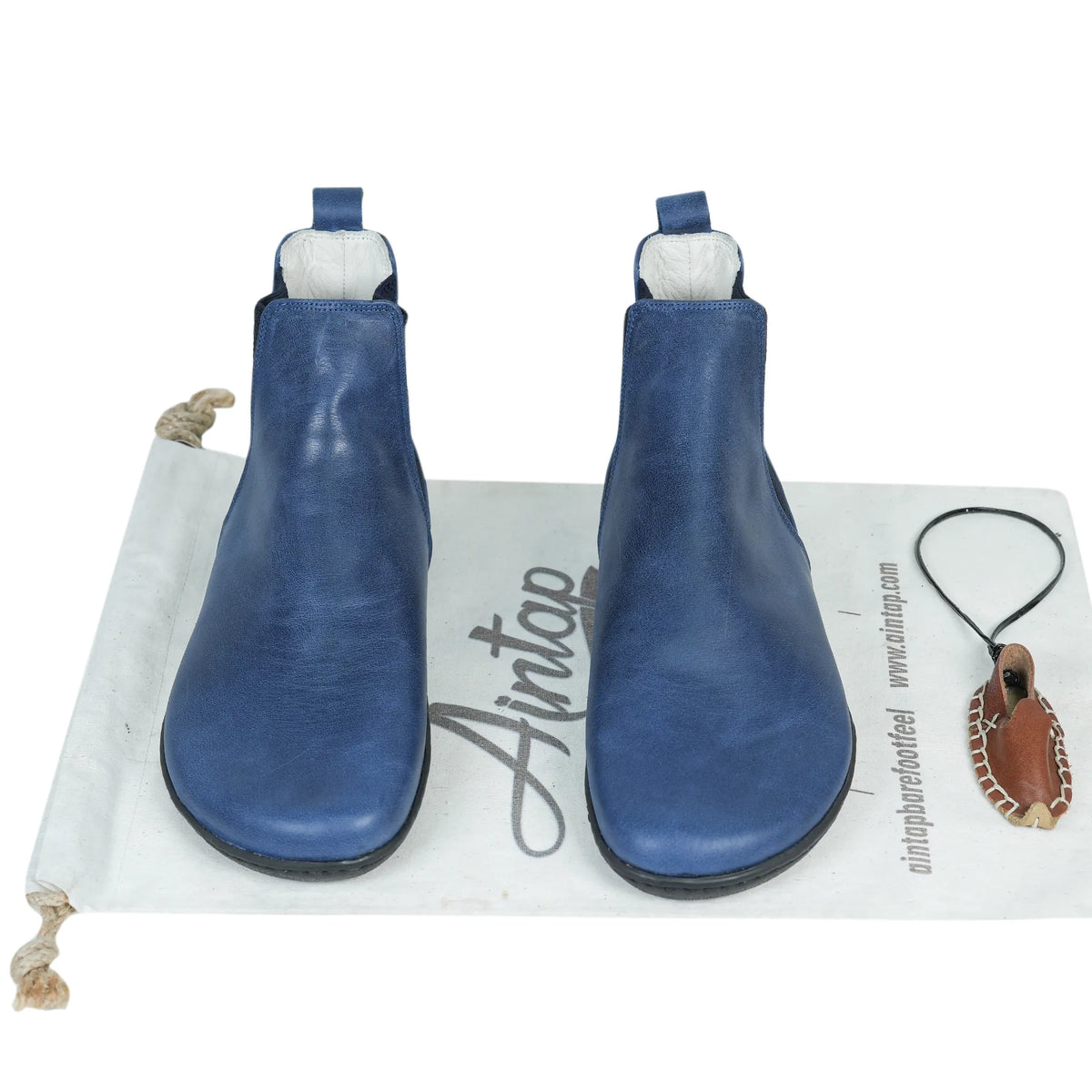 Crazy Barefoot Ankle Boots Shoes – 6mm Rubber Sole – Navy Blue
