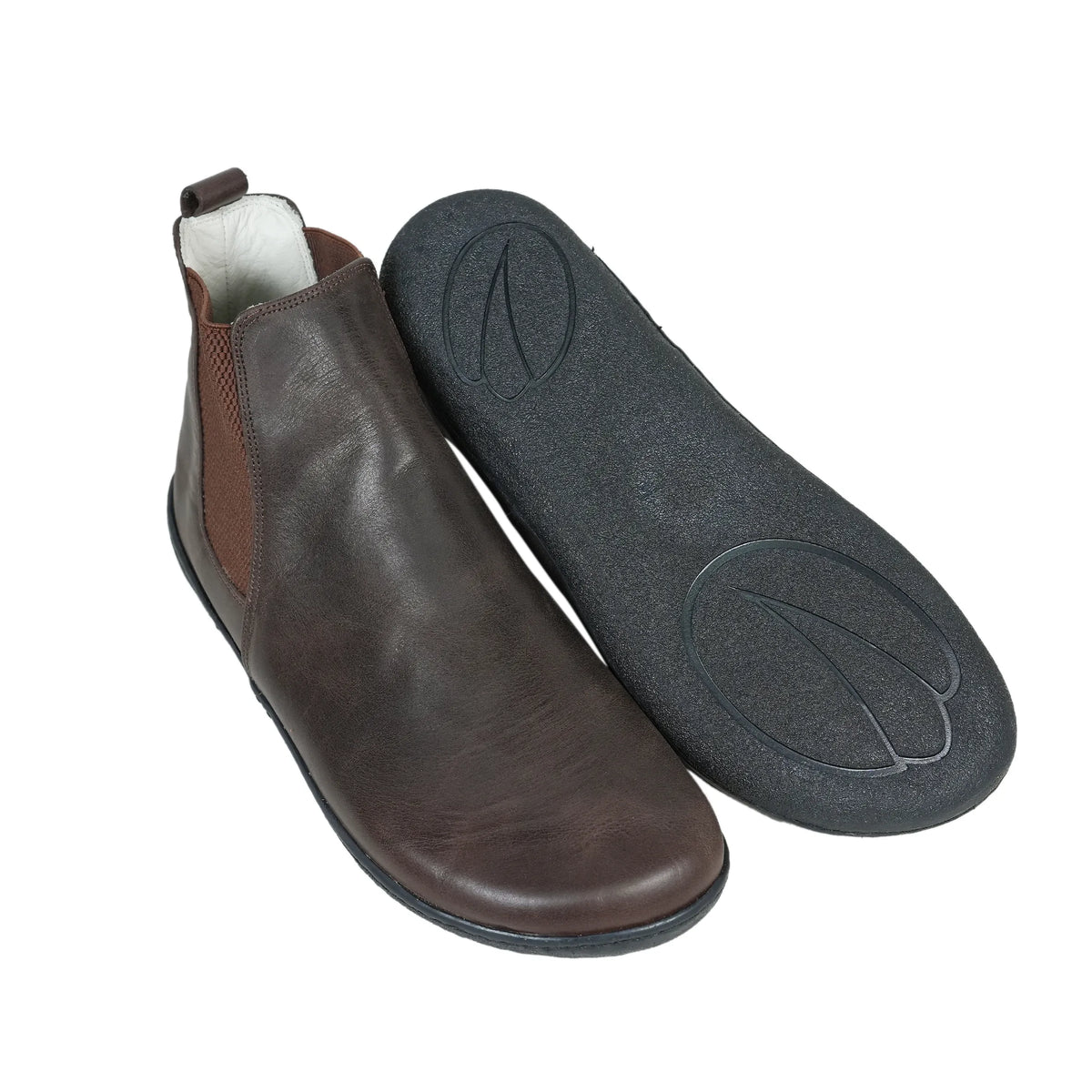 Crazy Barefoot Ankle Boots Shoes – 6mm Rubber Sole – Dark Brown