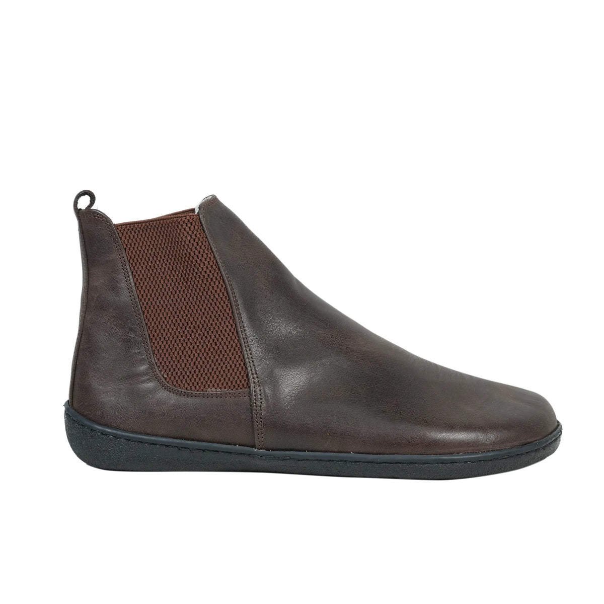 Crazy Barefoot Ankle Boots Shoes – 6mm Rubber Sole – Dark Brown