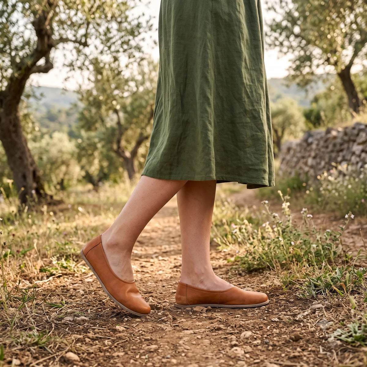 Crazy Barefoot Ballet Shoes – Classic Sole — Leather Sole – Honey Camel