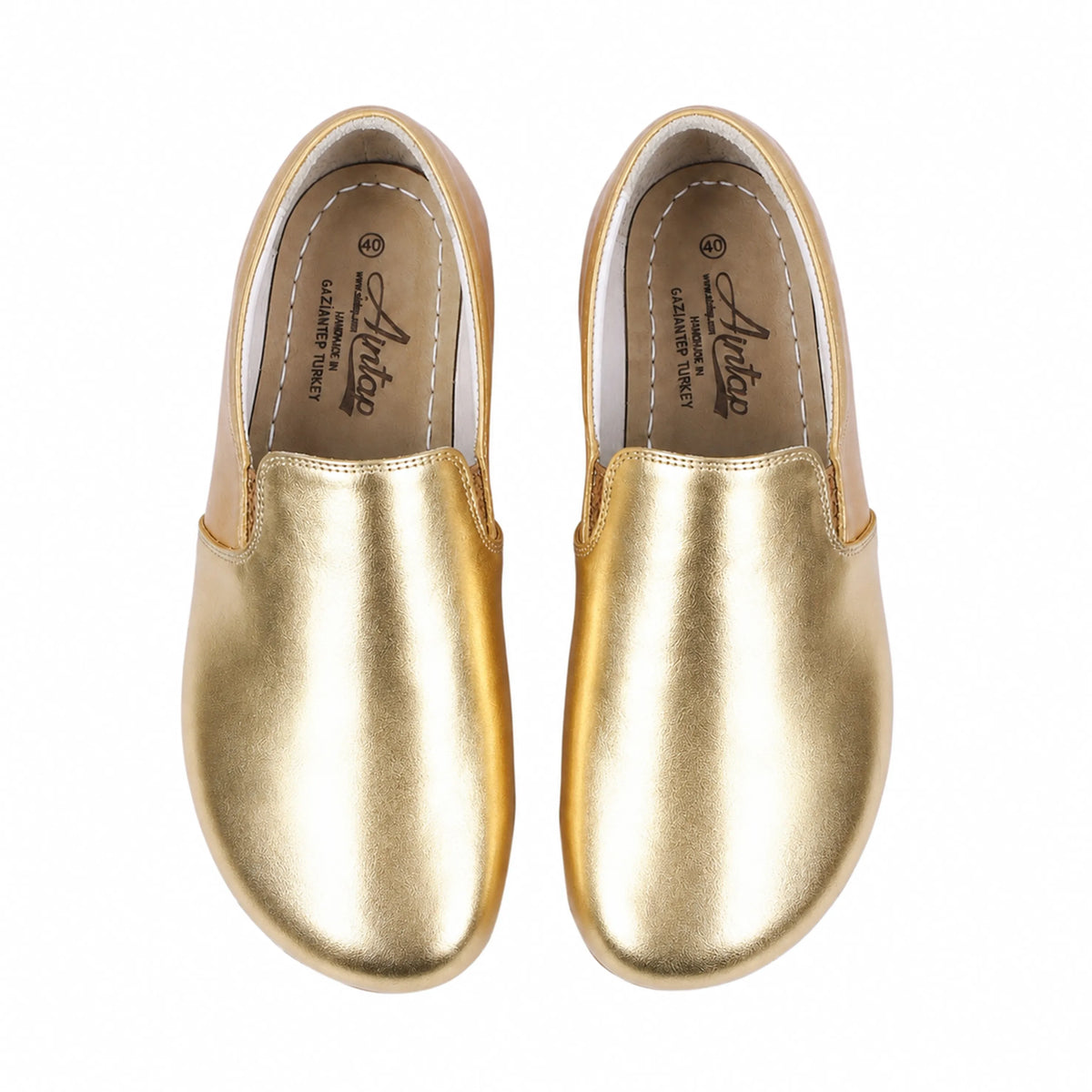 Bright Barefoot Slip-On Shoes – Rubber Sole – Gold