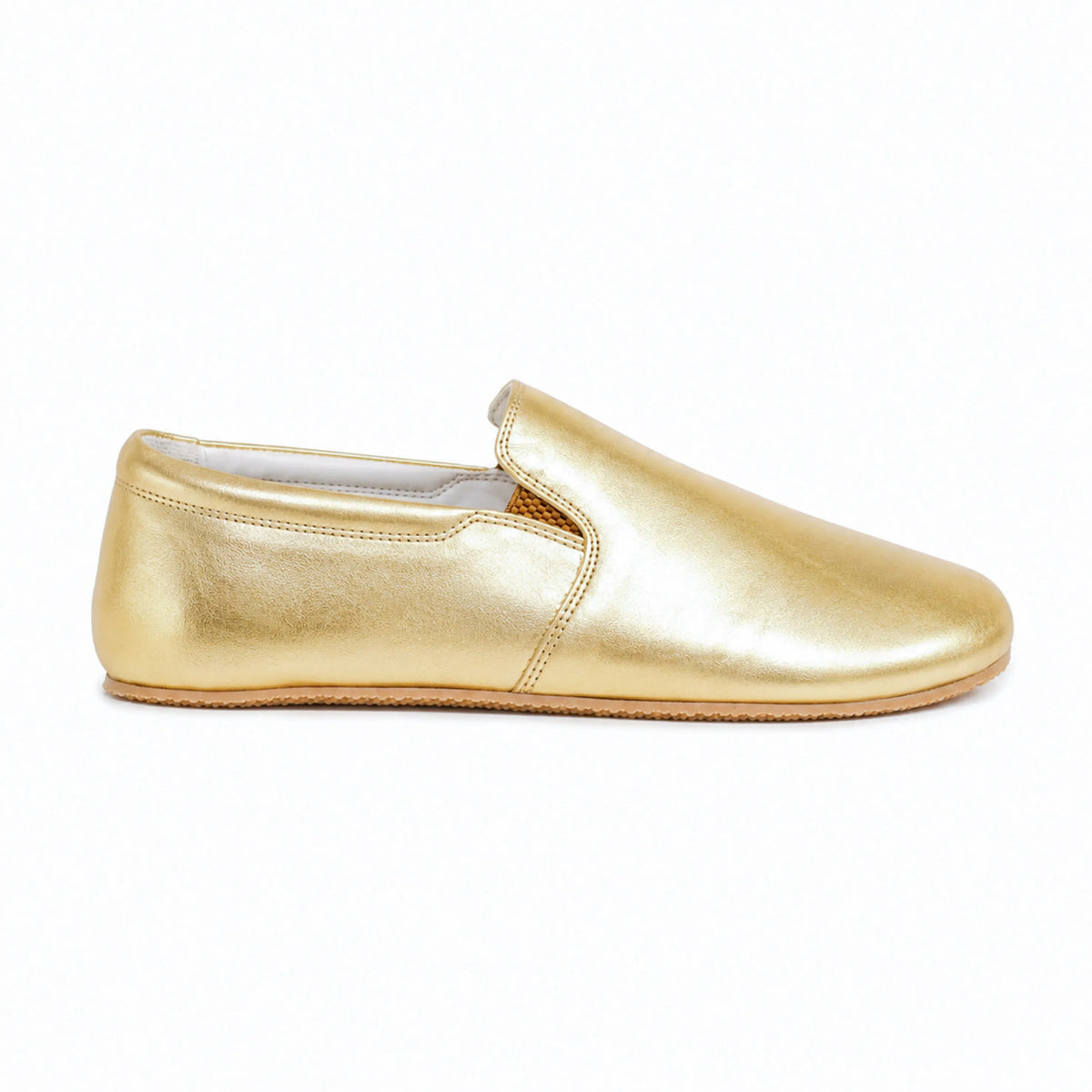 Bright Barefoot Slip-On Shoes – Rubber Sole – Gold