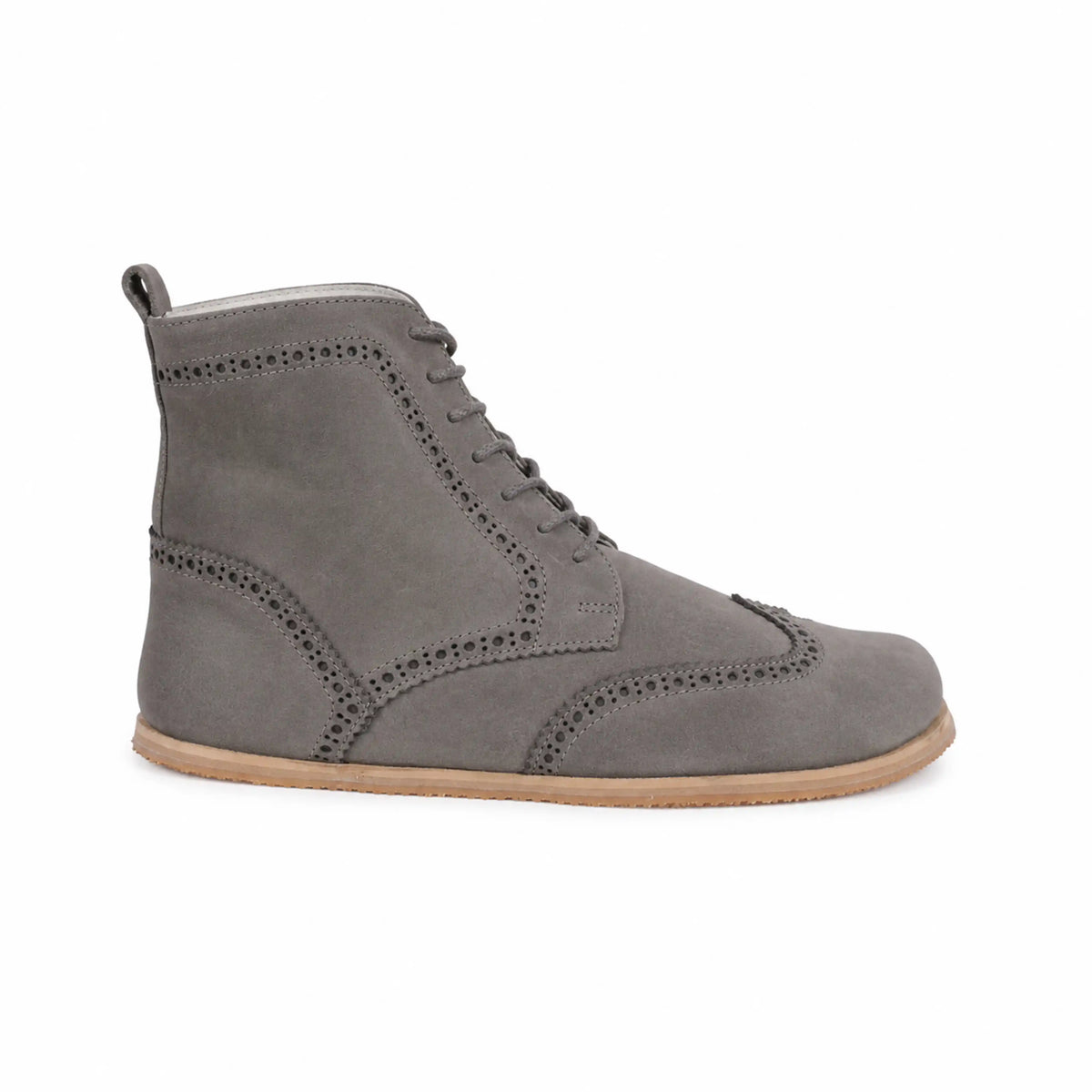 Nubuck Barefoot Moccasin Boots Shoes – Eva Outsole – Gray