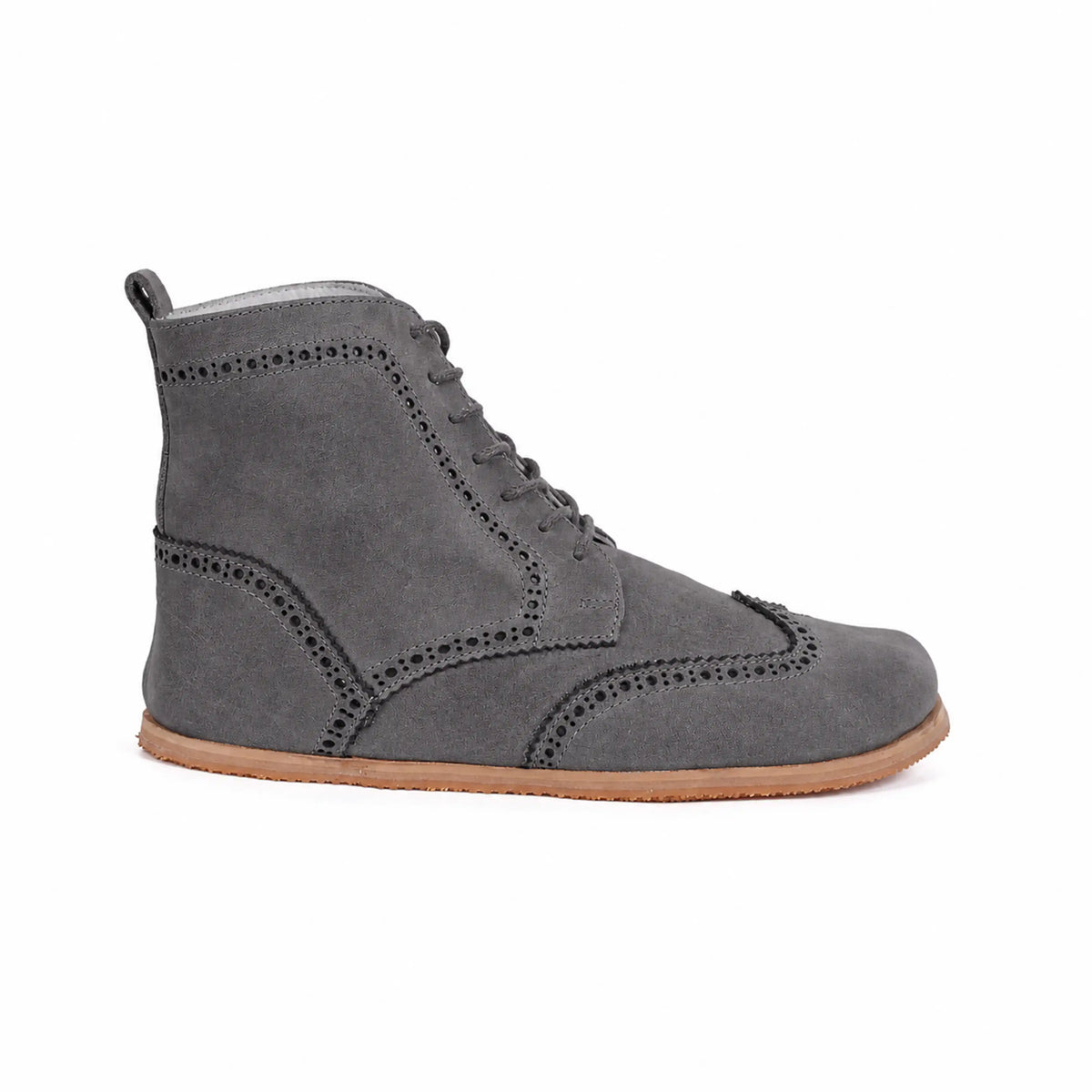 Suede Barefoot Moccasin Boots Shoes – Eva Outsole – Gray