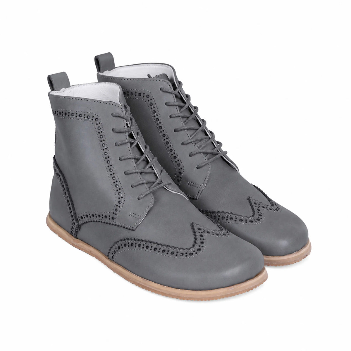 Smooth Barefoot Moccasin Boots Shoes – Eva Outsole – Gray