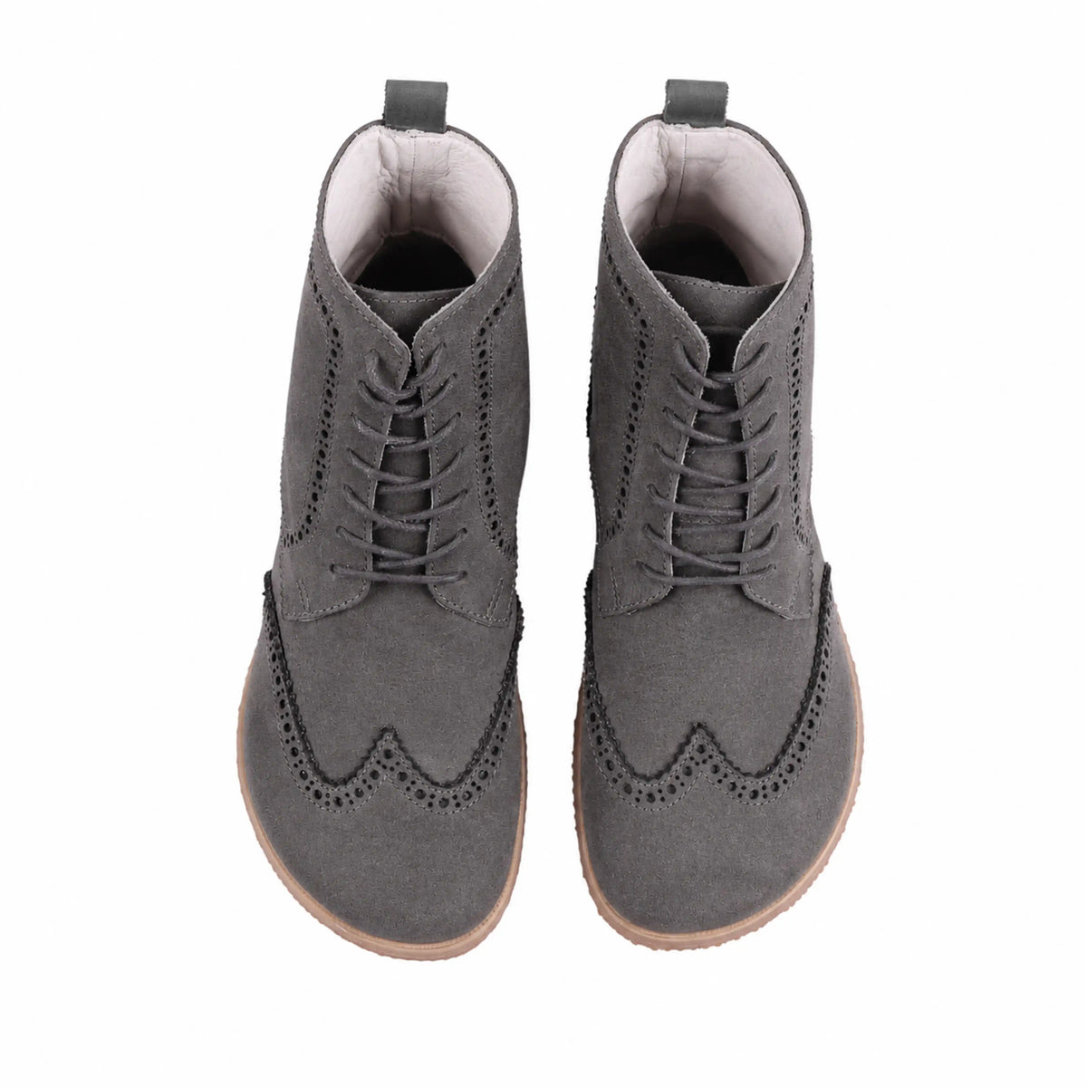 Suede Barefoot Moccasin Boots Shoes – Eva Outsole – Gray