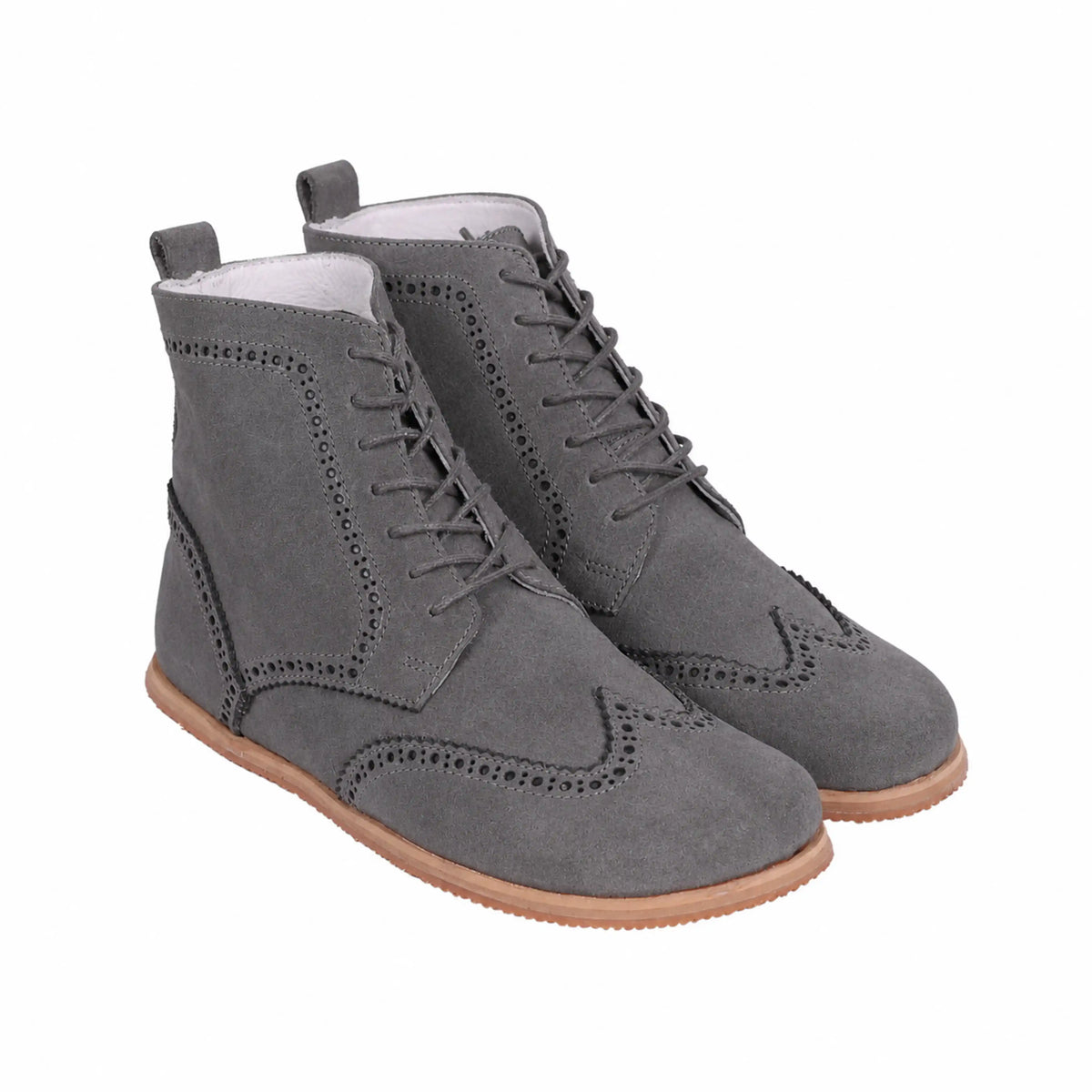 Suede Barefoot Moccasin Boots Shoes – Eva Outsole – Gray