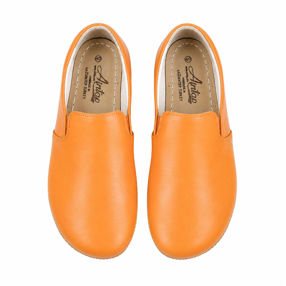 Smooth Barefoot Slip-On Shoes – Rubber Sole – Mustard