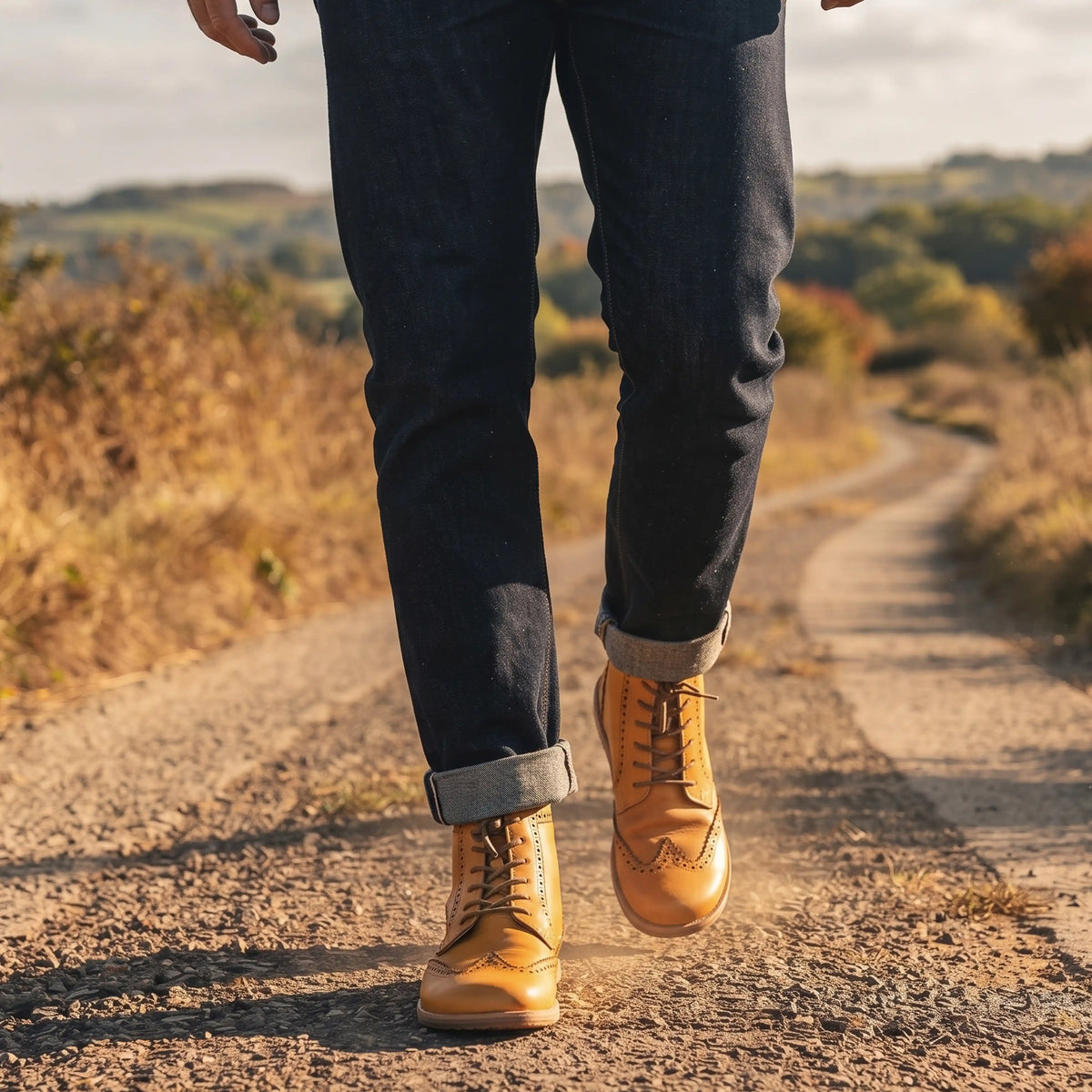 Smooth Barefoot Moccasin Boots Shoes – Eva Outsole – Mustard