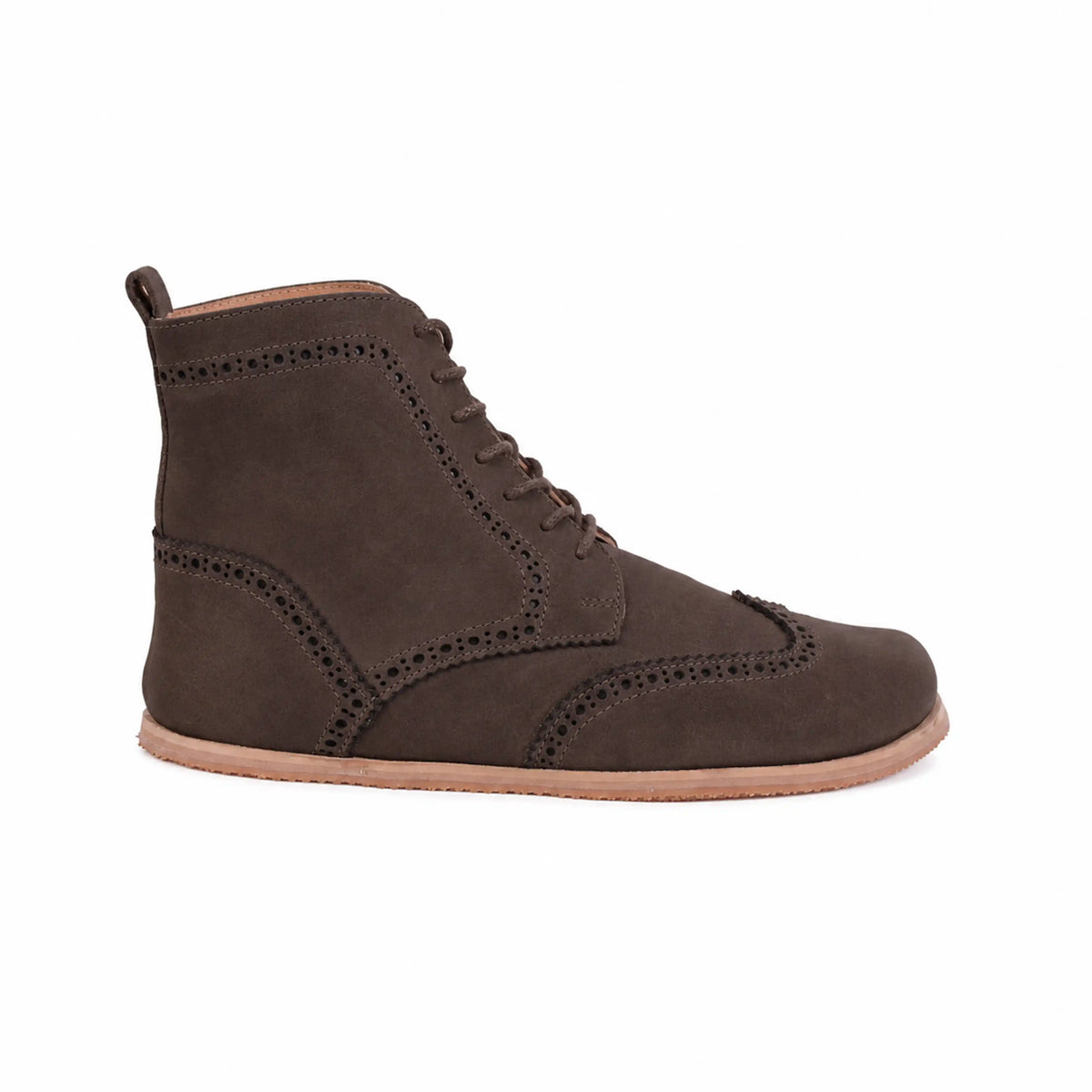 Nubuck Barefoot Moccasin Boots Shoes – Eva Outsole – Brown