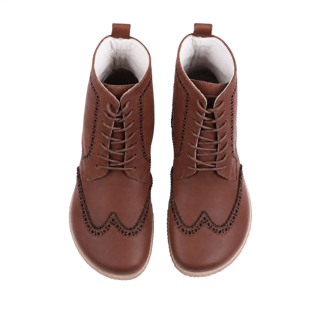 Smooth Barefoot Moccasin Boots Shoes – Eva Outsole – Brown