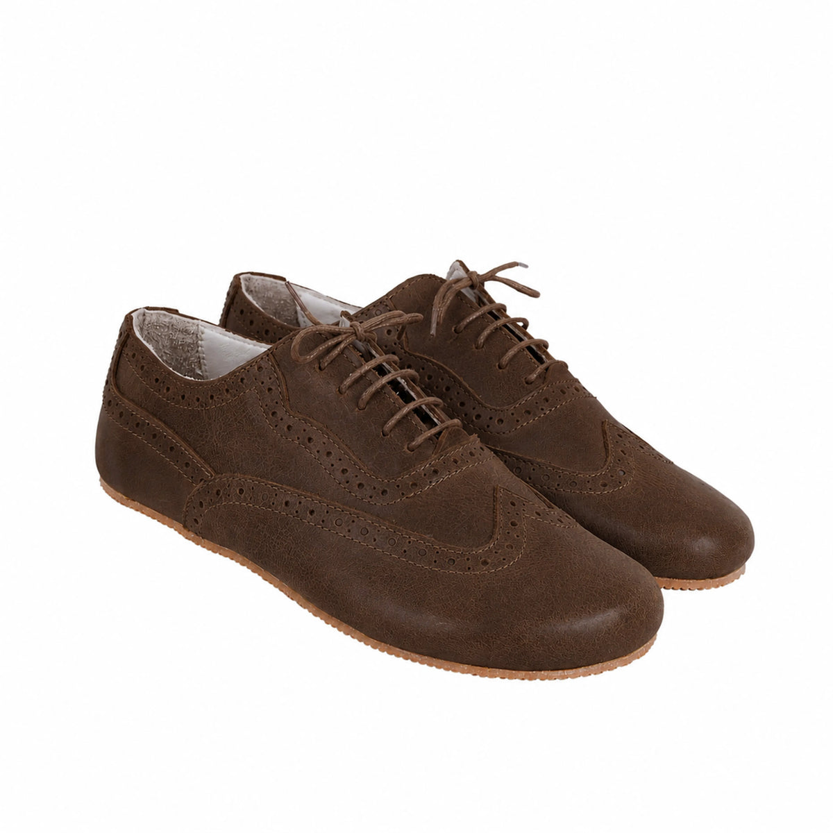 Crazy Barefoot Moccasin Shoes – Rubber Sole – Brown