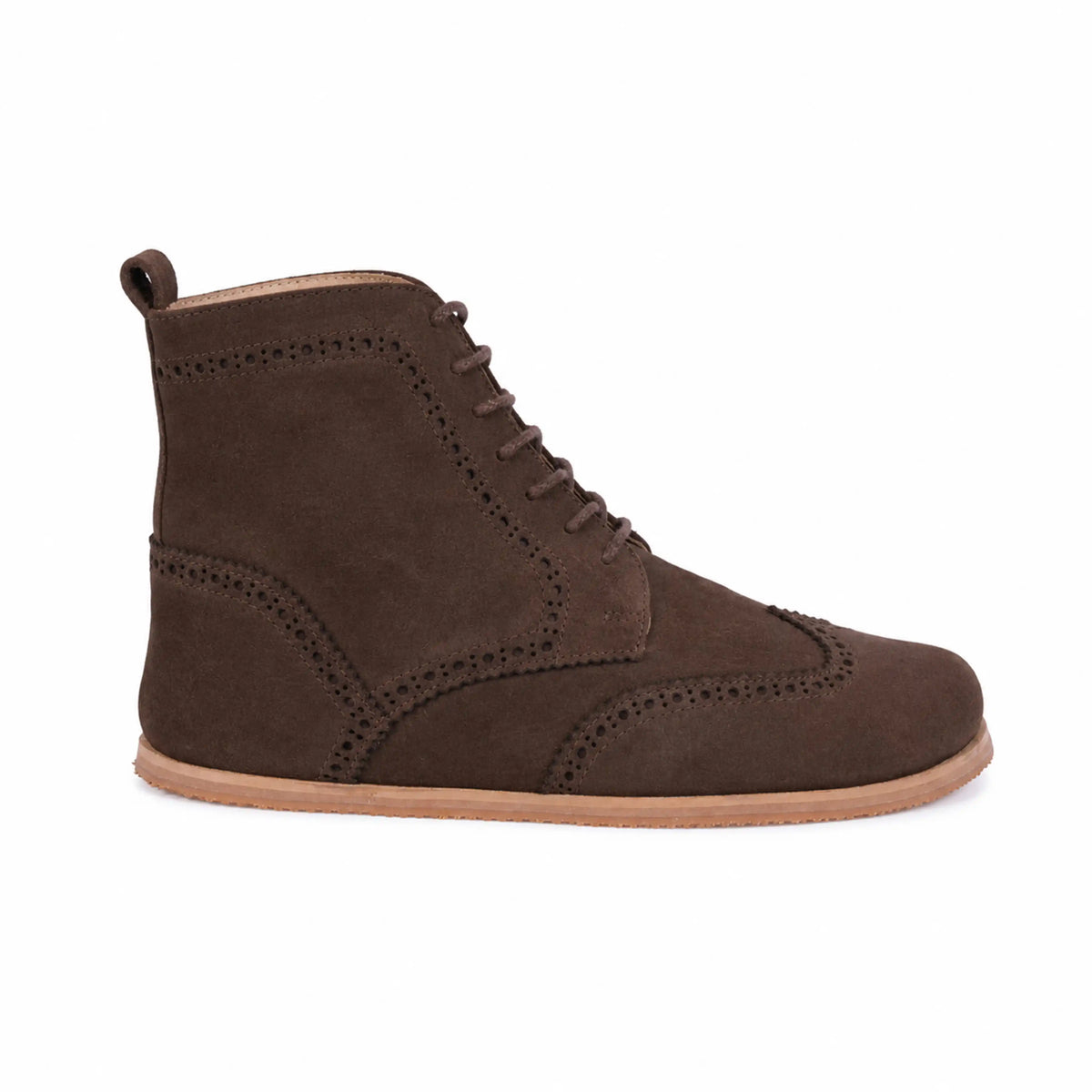 Suede Barefoot Moccasin Boots Shoes – Eva Outsole – Brown