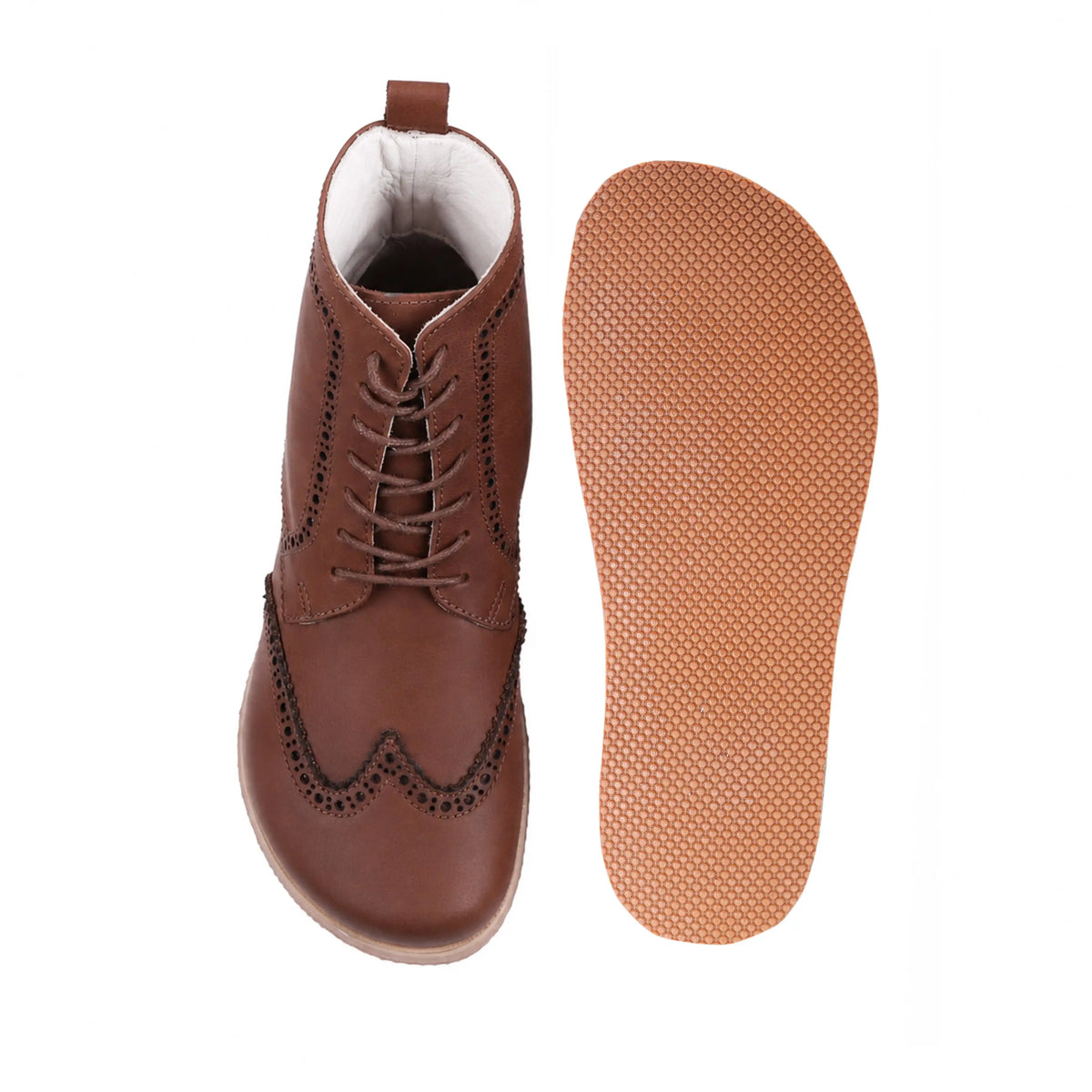 Smooth Barefoot Moccasin Boots Shoes – Eva Outsole – Brown