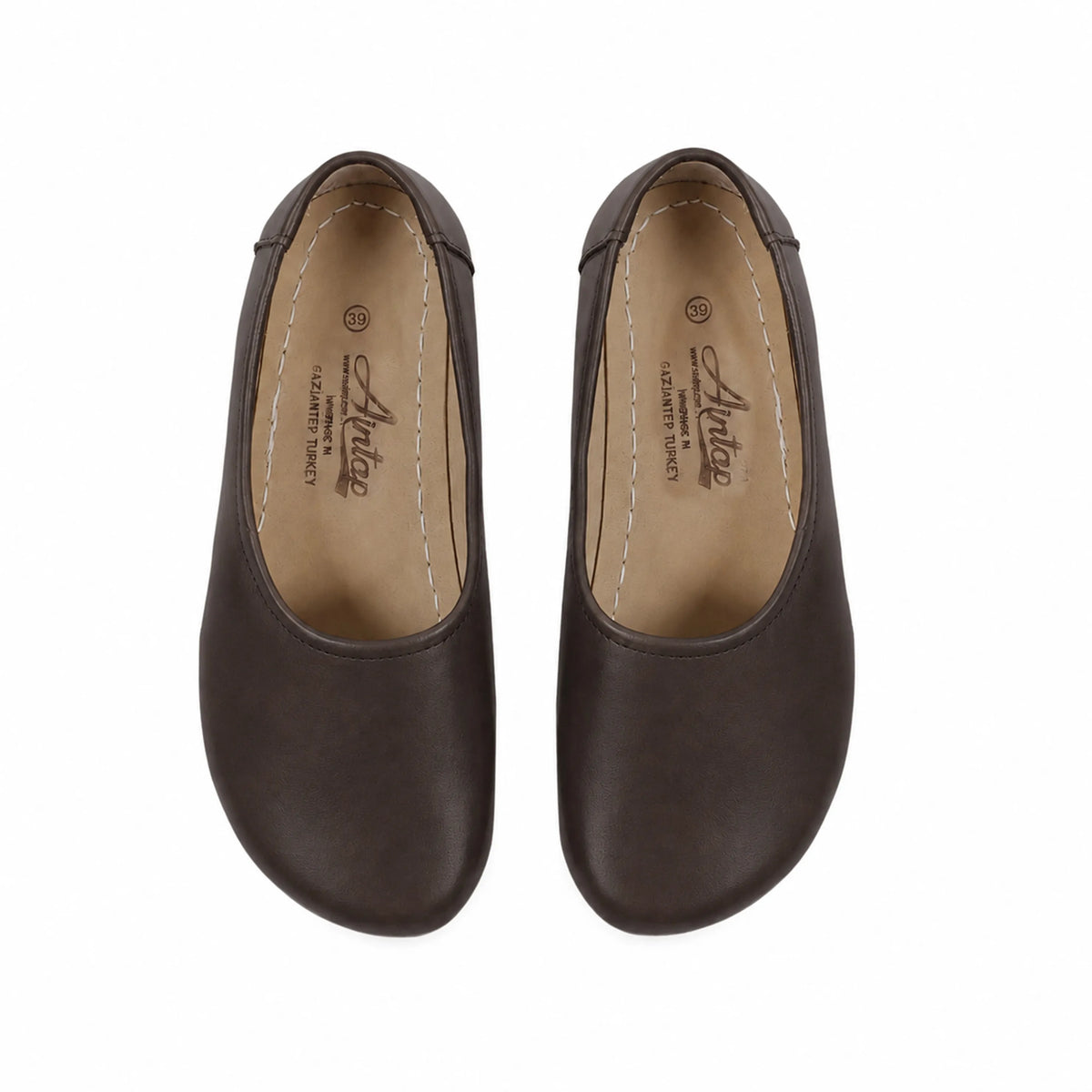 Crazy Barefoot Ballet Shoes – Rubber Sole – Dark Brown
