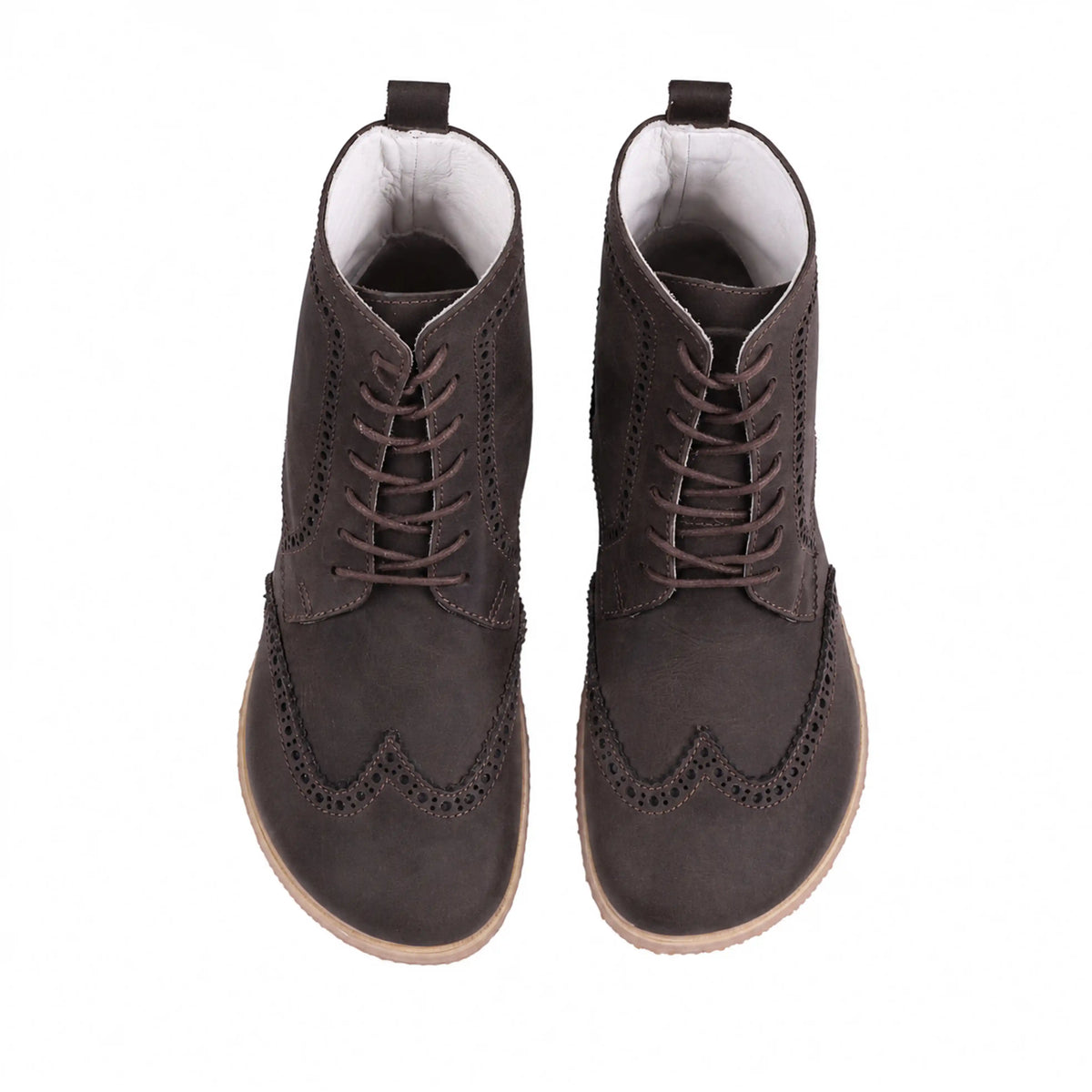 Crazy Barefoot Moccasin Boots Shoes – Eva Outsole – Dark Brown