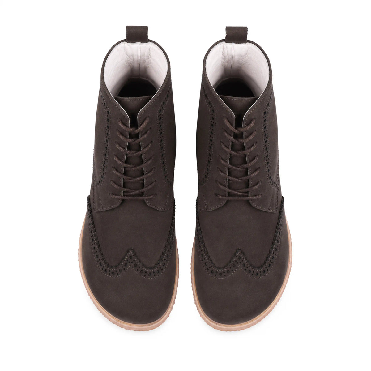 Smooth Barefoot Moccasin Boots Shoes – Eva Outsole – Dark Brown