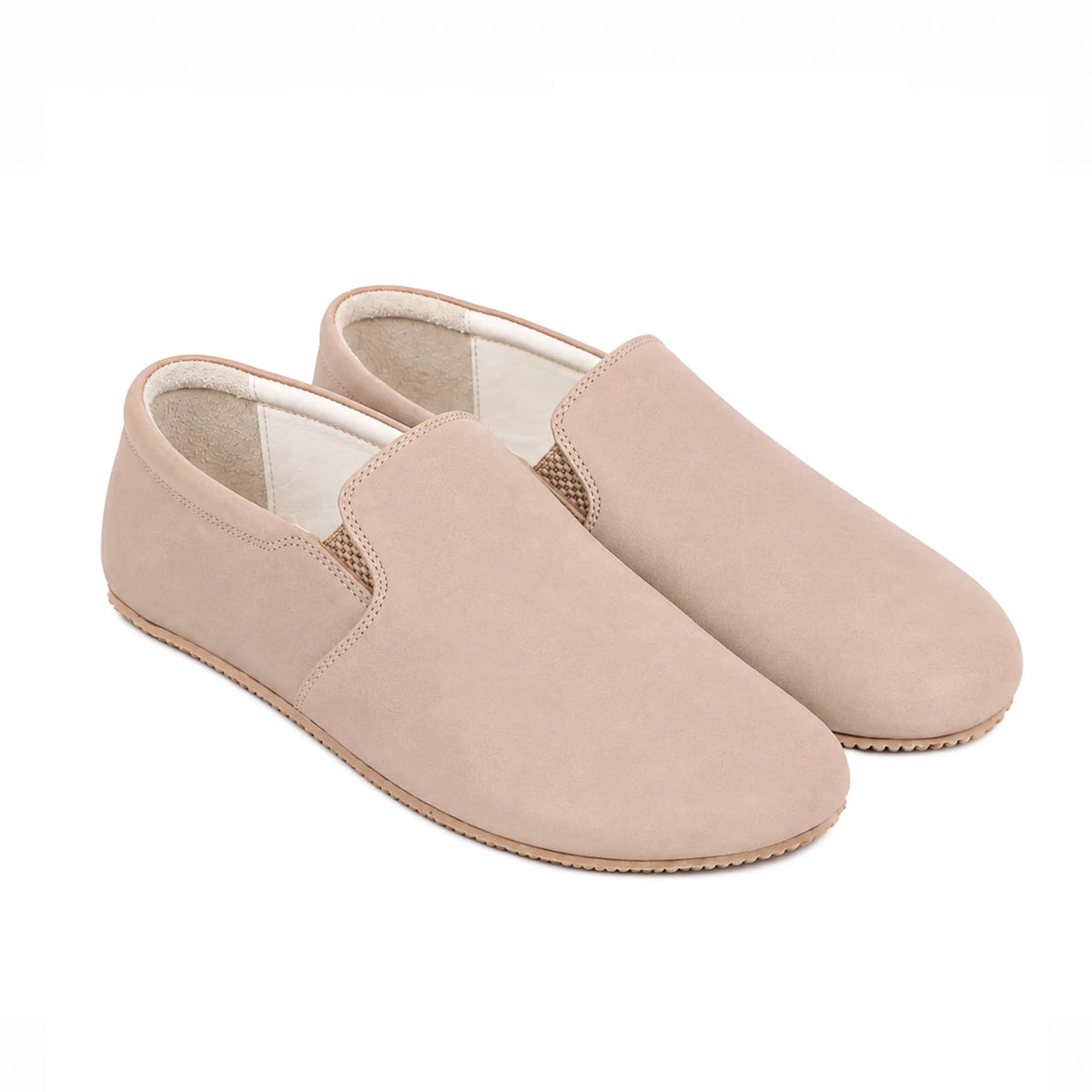 Crazy Barefoot Slip-On Shoes – Rubber Sole – Undyed Crust