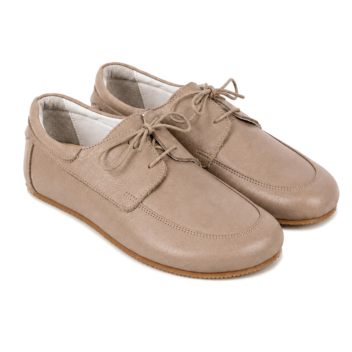 Crazy Barefoot Laces Penny Loafer Shoes – Rubber Sole – Undyed Crust