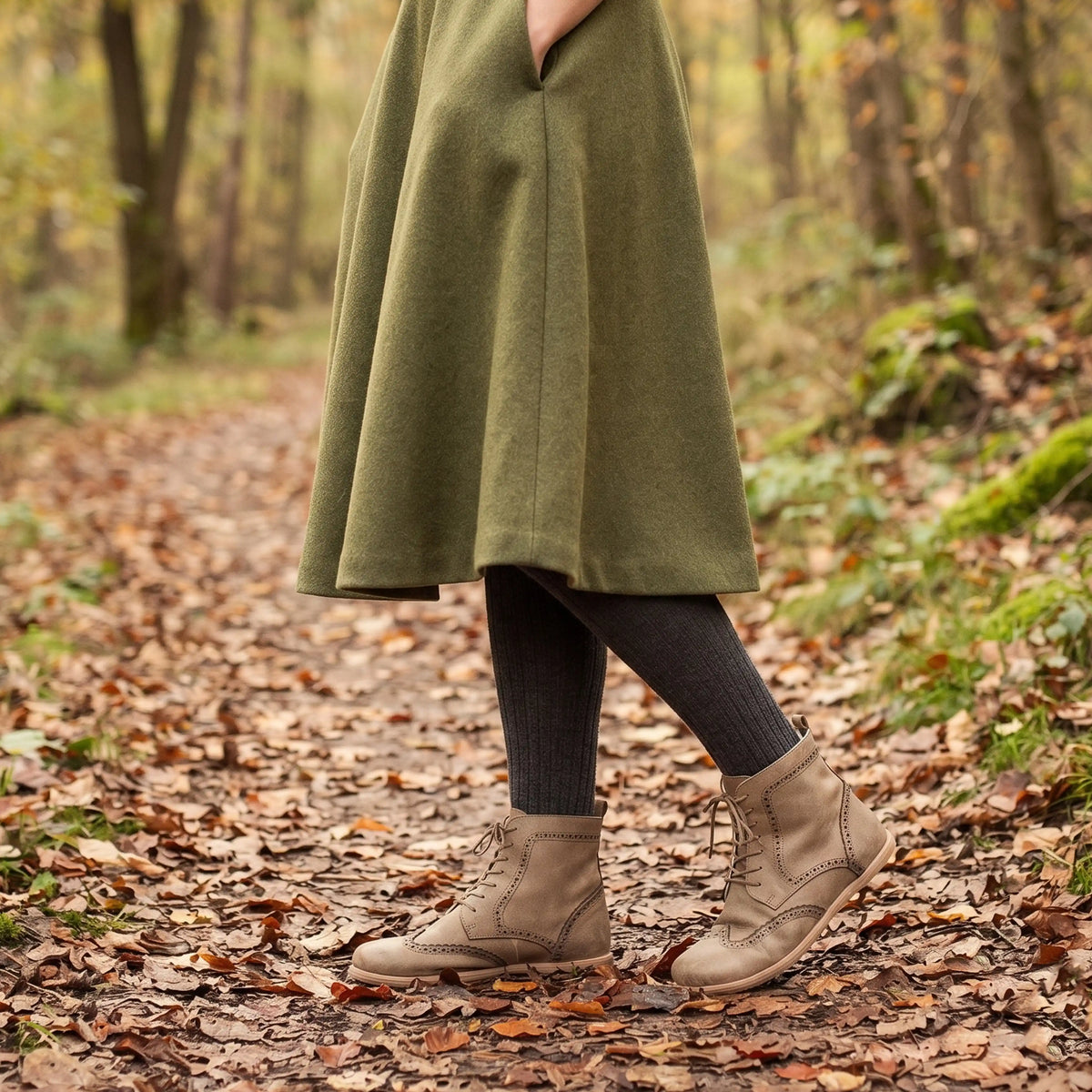 Crazy Barefoot Moccasin Boots Shoes – Eva Outsole – Undyed Crust