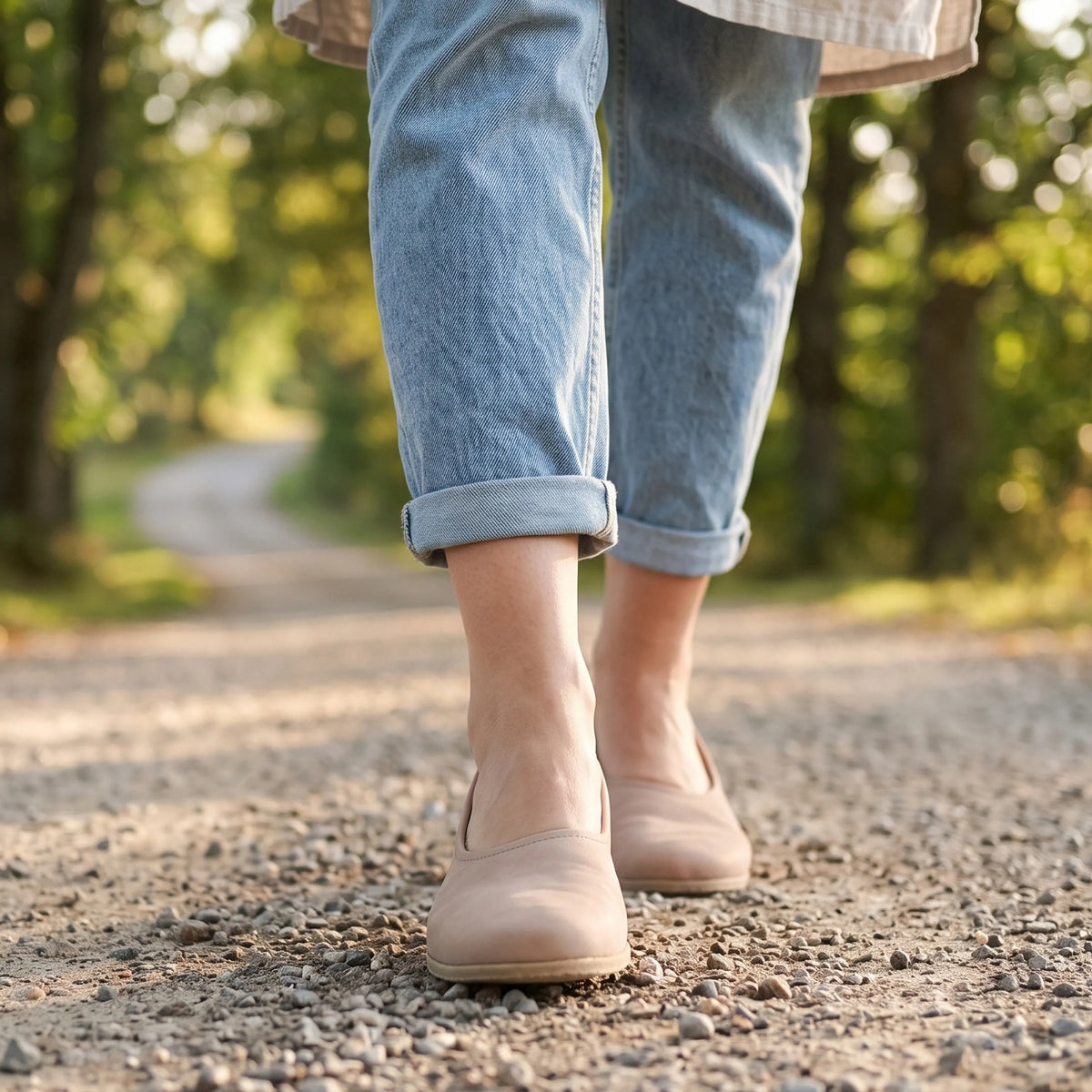 Crazy Barefoot Ballet Shoes – Classic Sole — Leather Sole – Undyed Crust