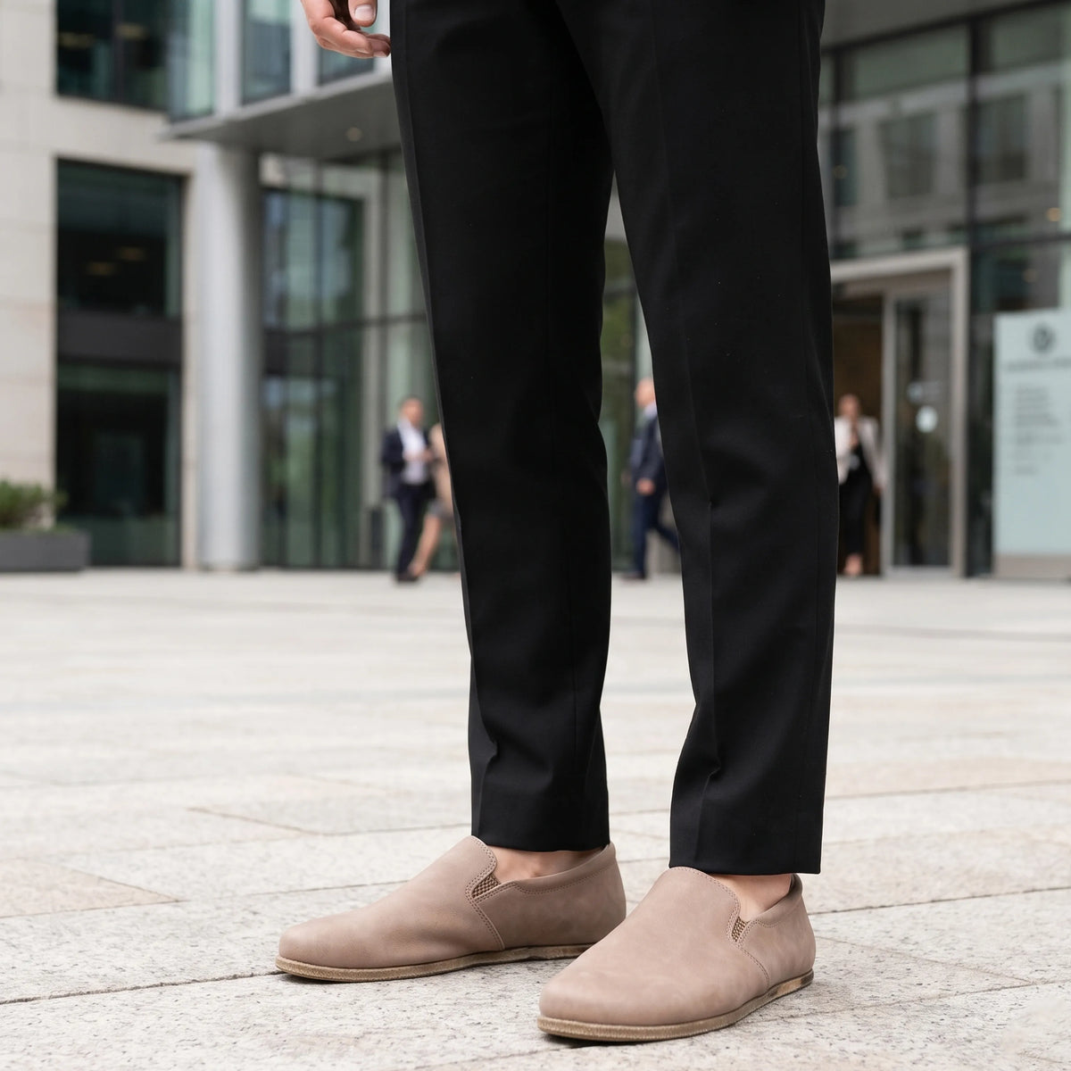 Crazy Barefoot Slip-On Shoes – Classic Sole — Leather Sole – Undyed Crust