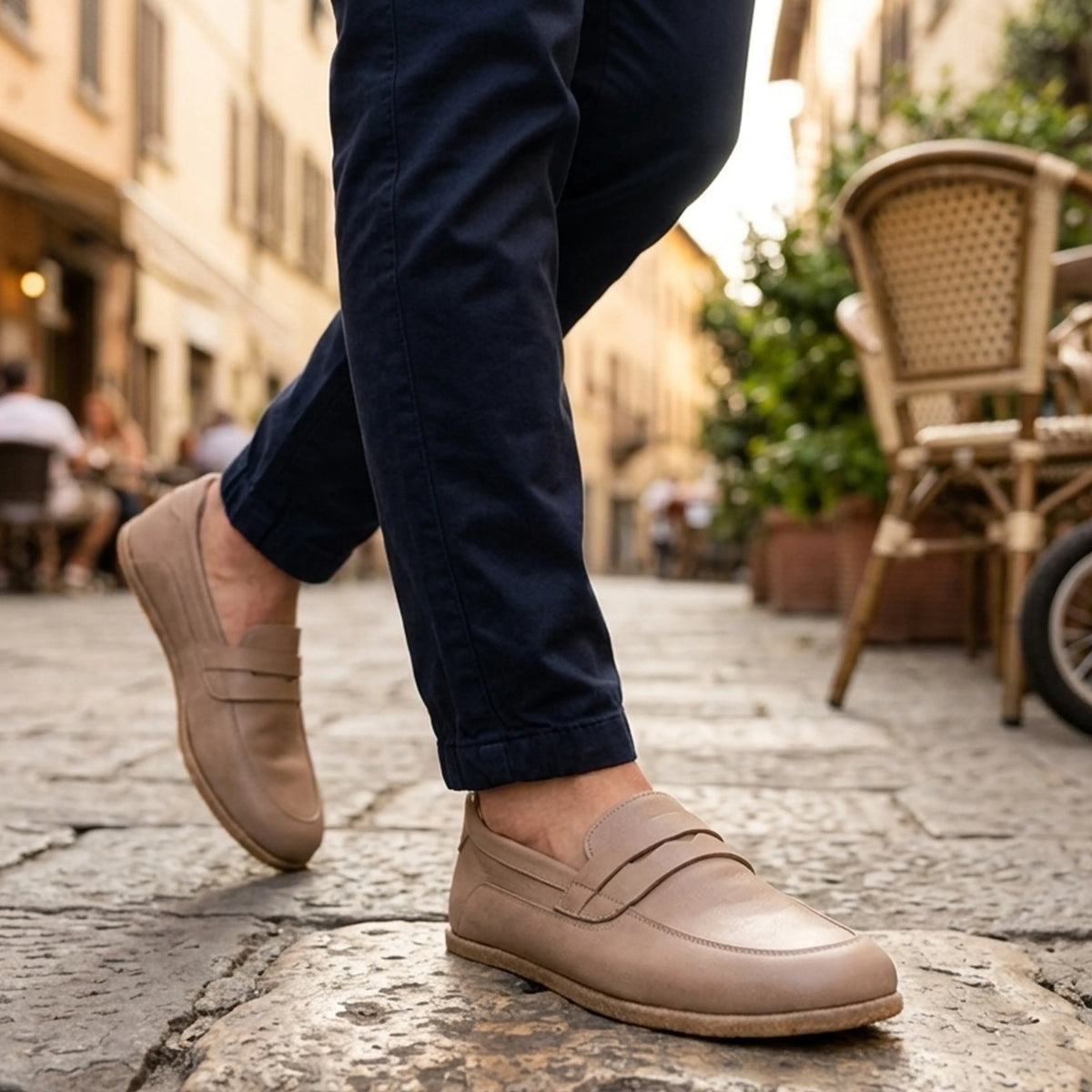 Crazy Barefoot Penny Loafer Shoes – Classic Sole — Leather Sole – Undyed Crust