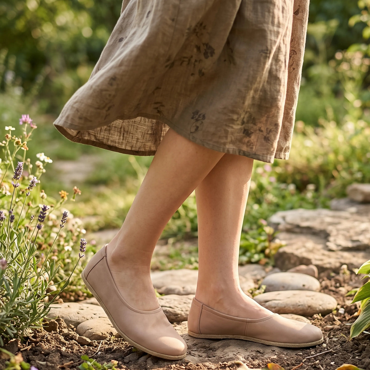 Crazy Barefoot Ballet Shoes – Classic Sole — Leather Sole – Undyed Crust