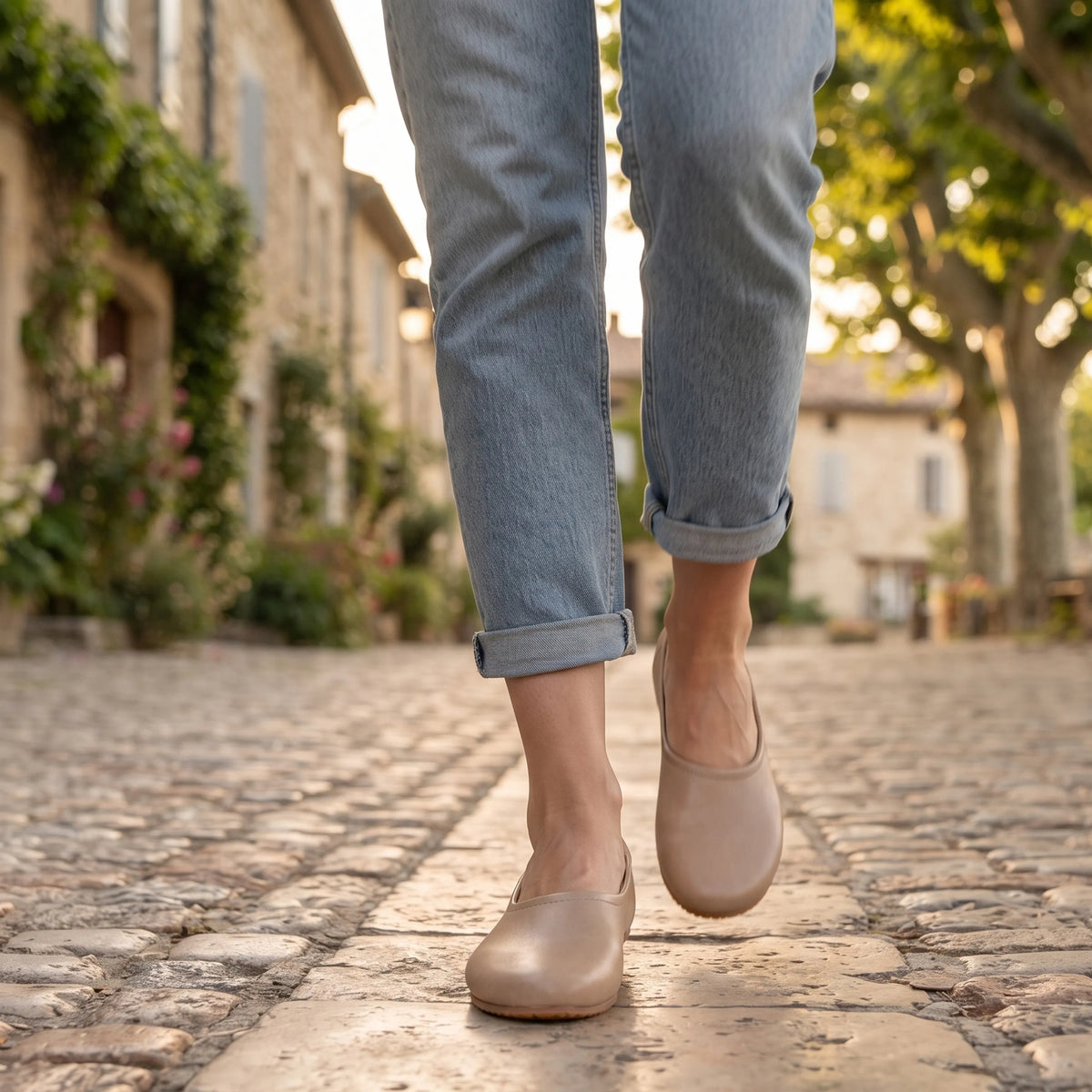 Crazy Barefoot Ballet Shoes – Rubber Sole – Undyed Crust