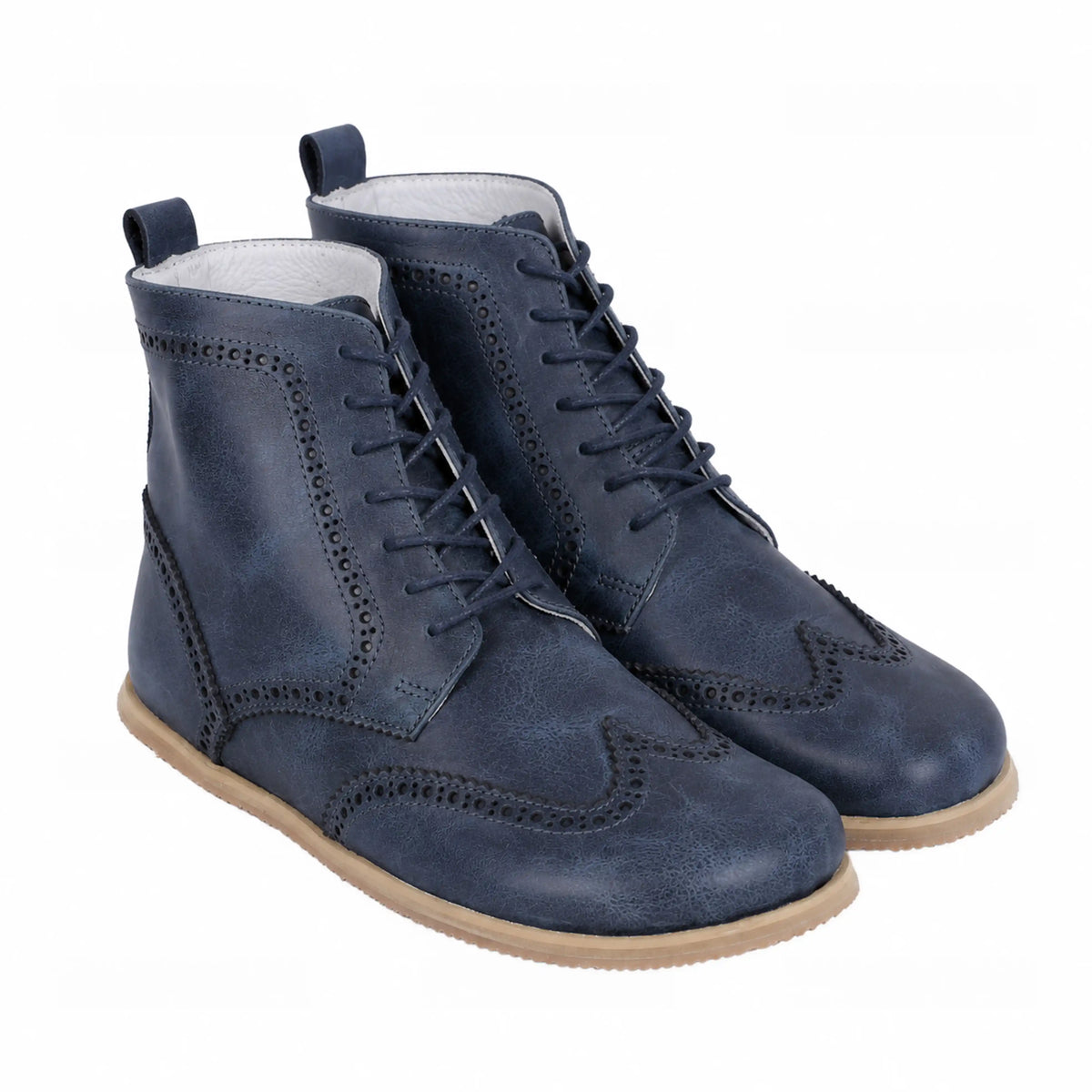 Crazy Barefoot Moccasin Boots Shoes – Eva Outsole – Navy Blue