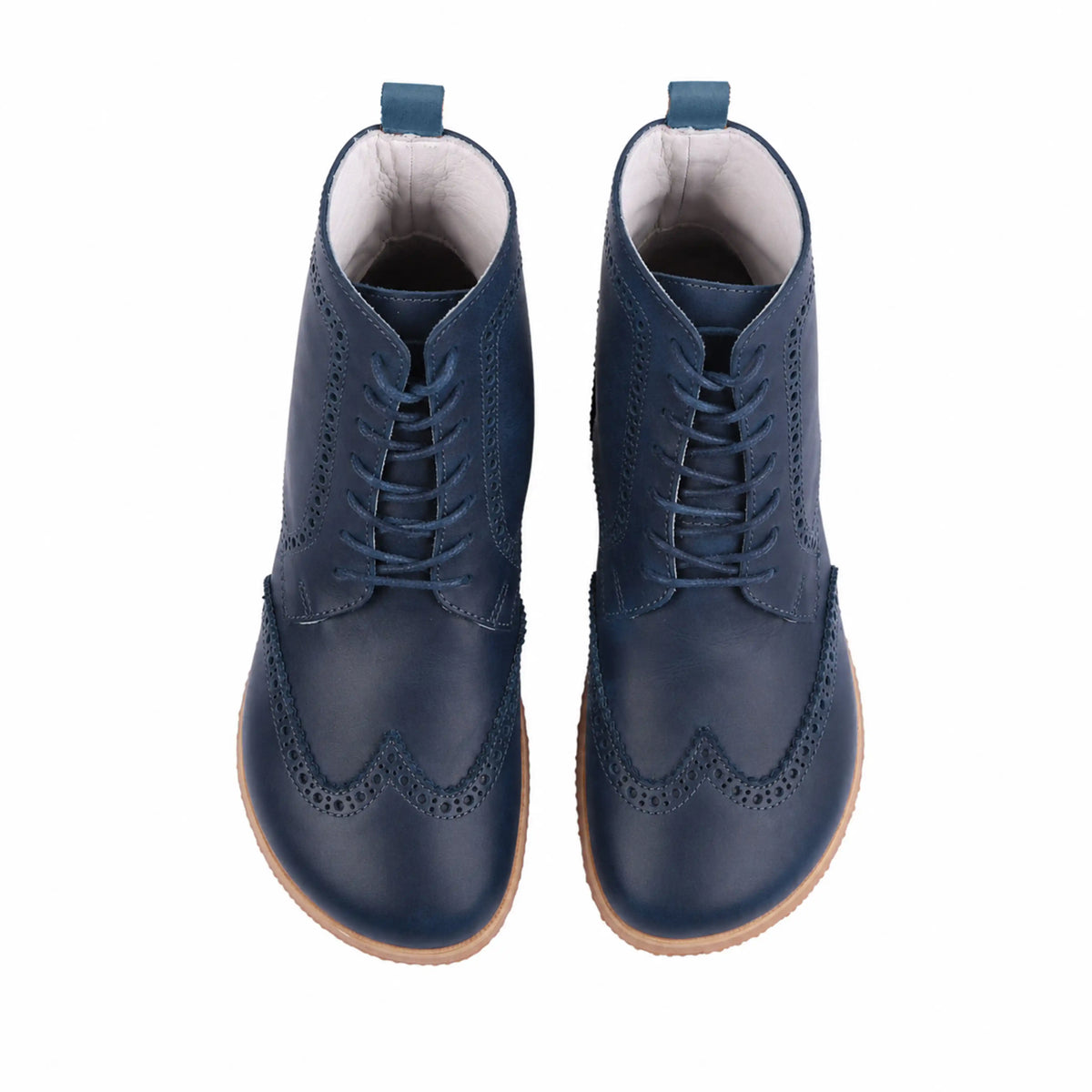 Smooth Barefoot Moccasin Boots Shoes – Eva Outsole – Navy Blue