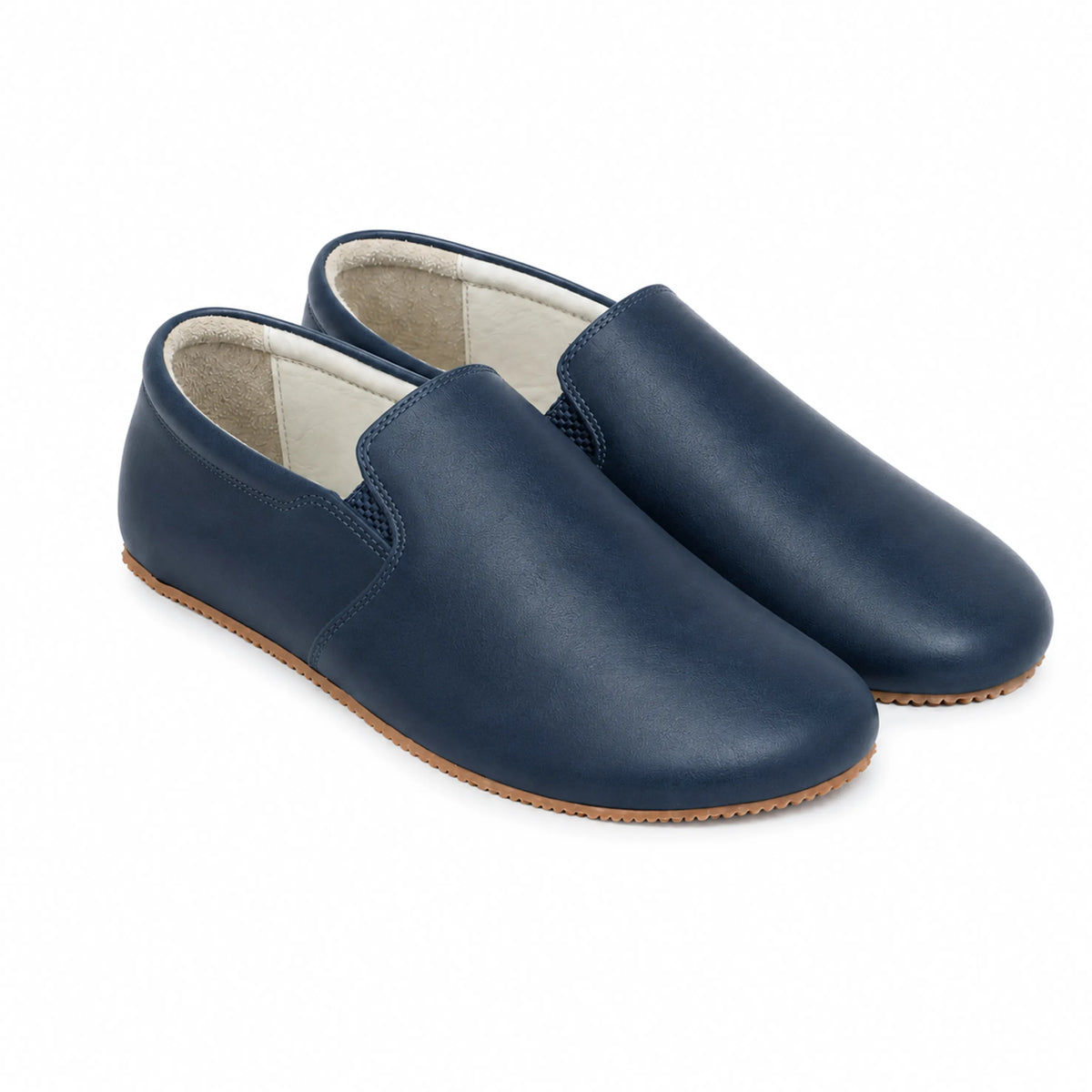 Smooth Barefoot Slip-On Shoes – Rubber Sole – Navy Blue