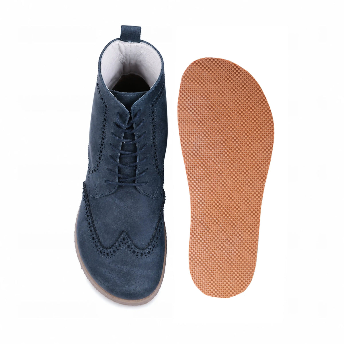 Crazy Barefoot Moccasin Boots Shoes – Eva Outsole – Navy Blue