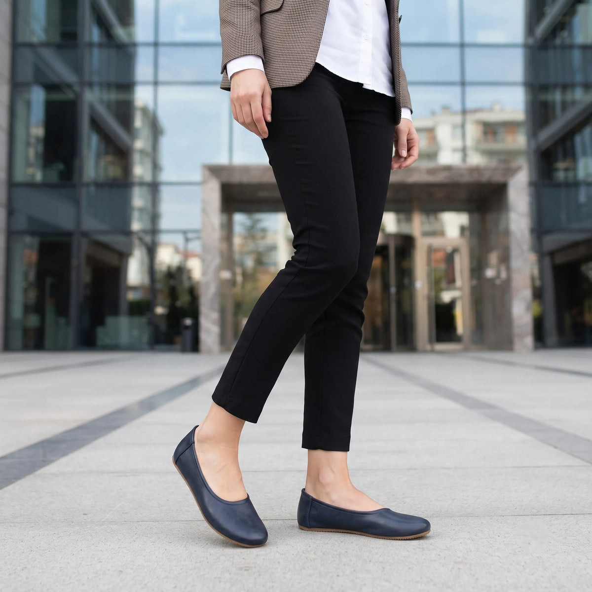 Crazy Barefoot Ballet Shoes – Rubber Sole – Navy Blue