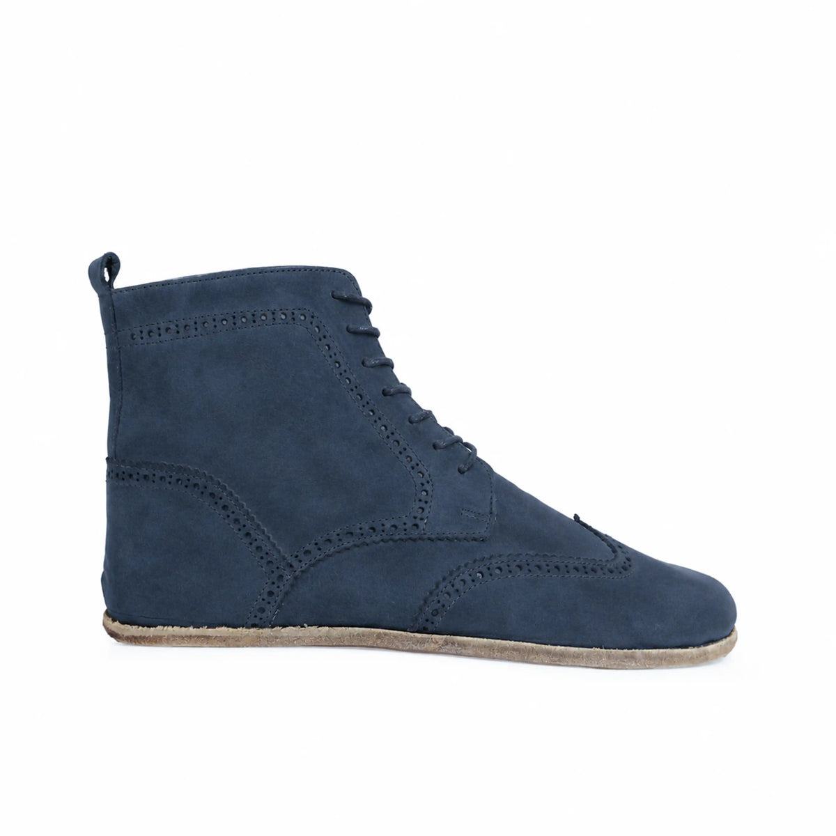 Nubuck Barefoot Moccasin Boots Shoes – Classic Sole — Leather Sole – Jeans