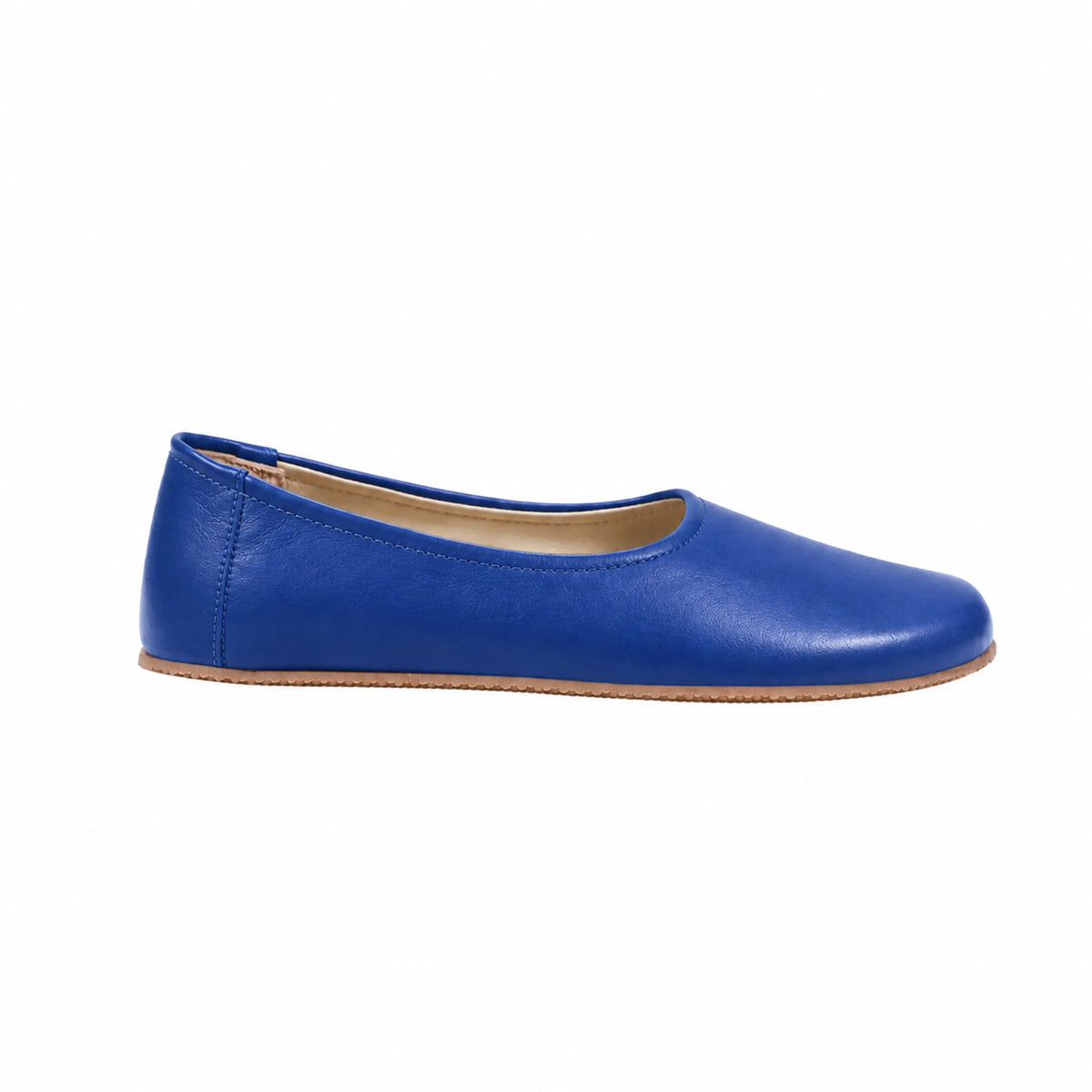 Smooth Barefoot Ballet Shoes – Rubber Sole – Bright Blue